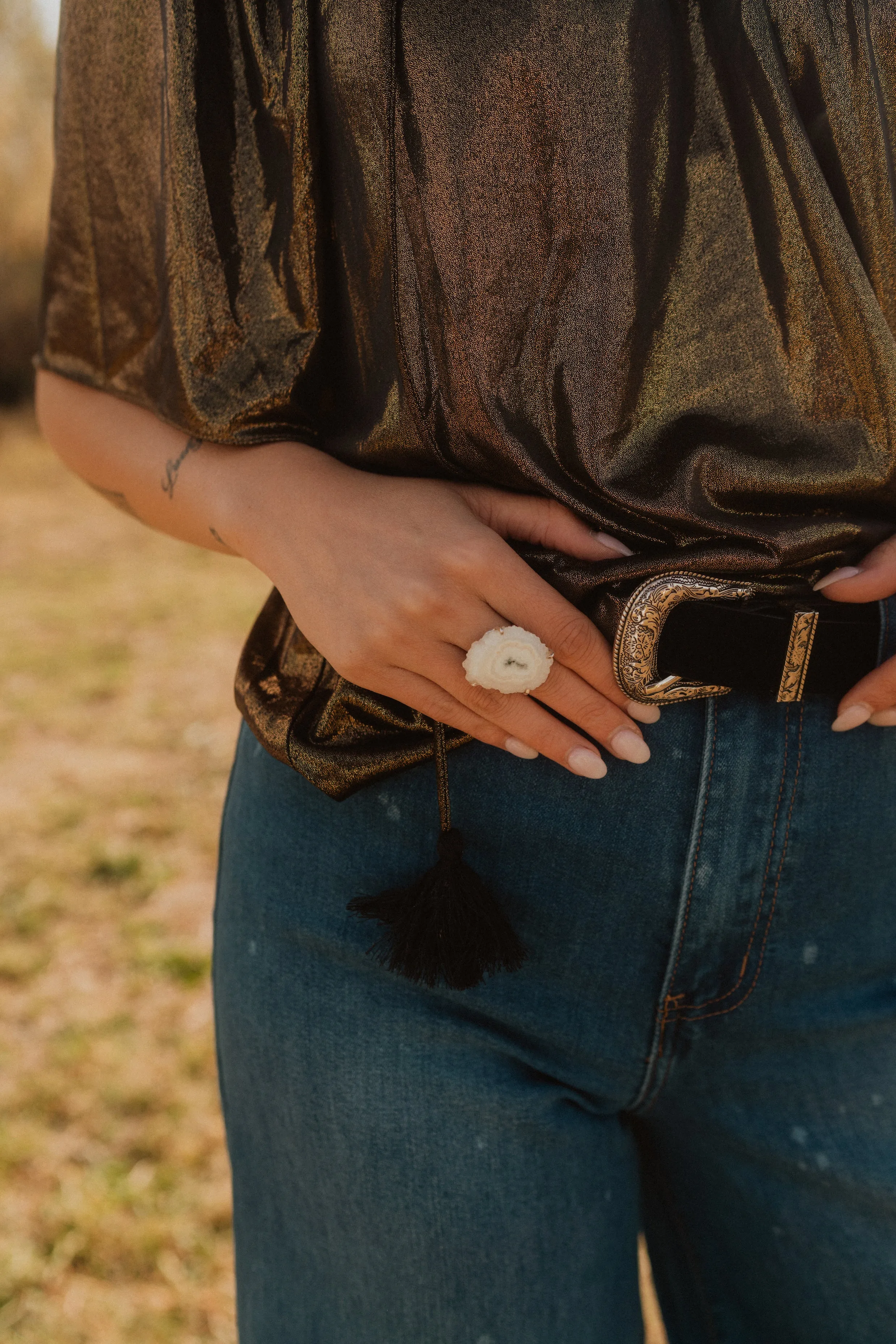 Maven Ring | Solar Quartz sold by Goldie Lew product image thumbnail 3