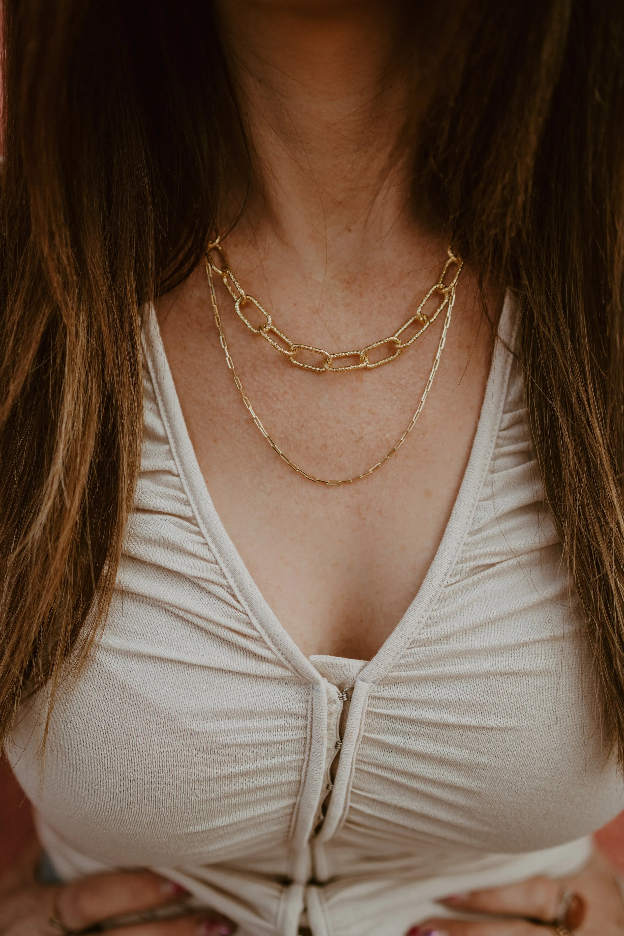 Gold Necklace Set #24 sold by Goldie Lew product image thumbnail 3