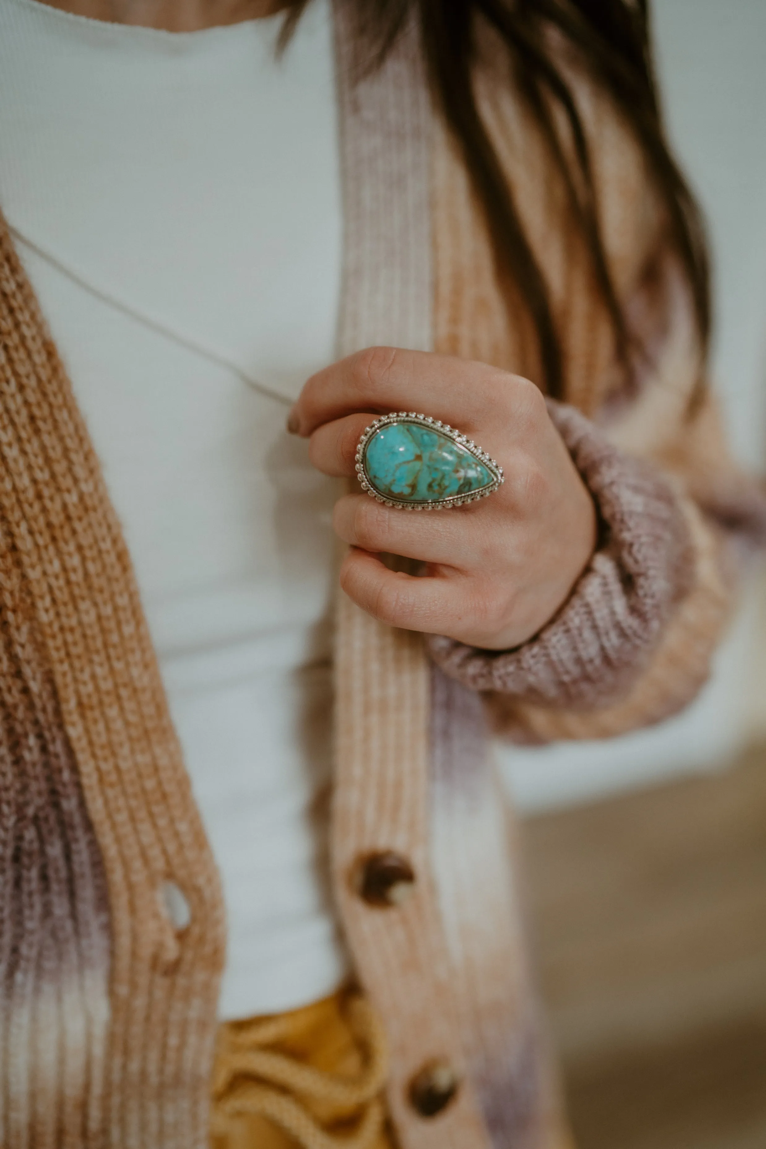Betsy Ring | Boulder Turquoise sold by Goldie Lew product image thumbnail 2