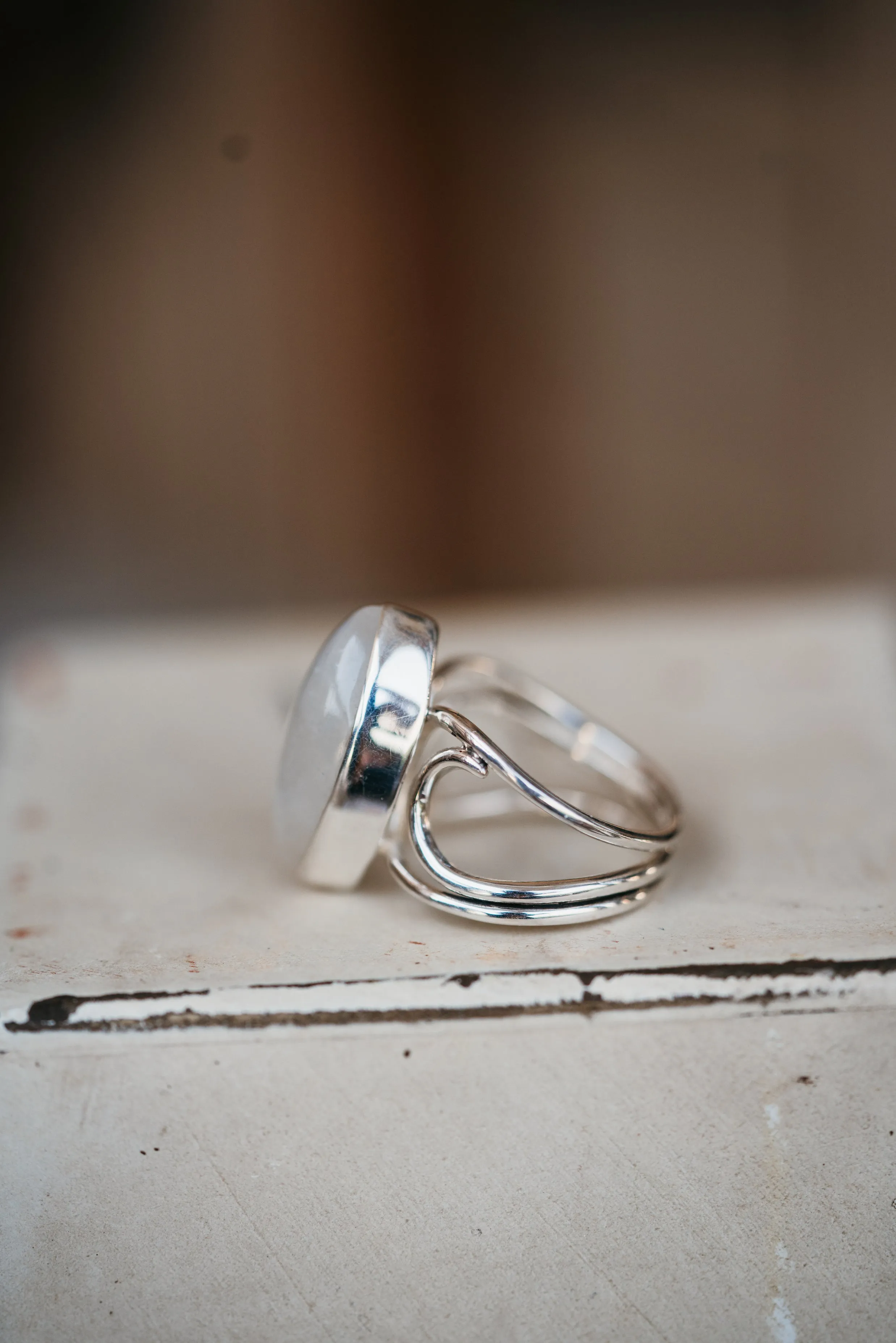 Jennie Ring | Moonstone sold by Goldie Lew product image thumbnail 3