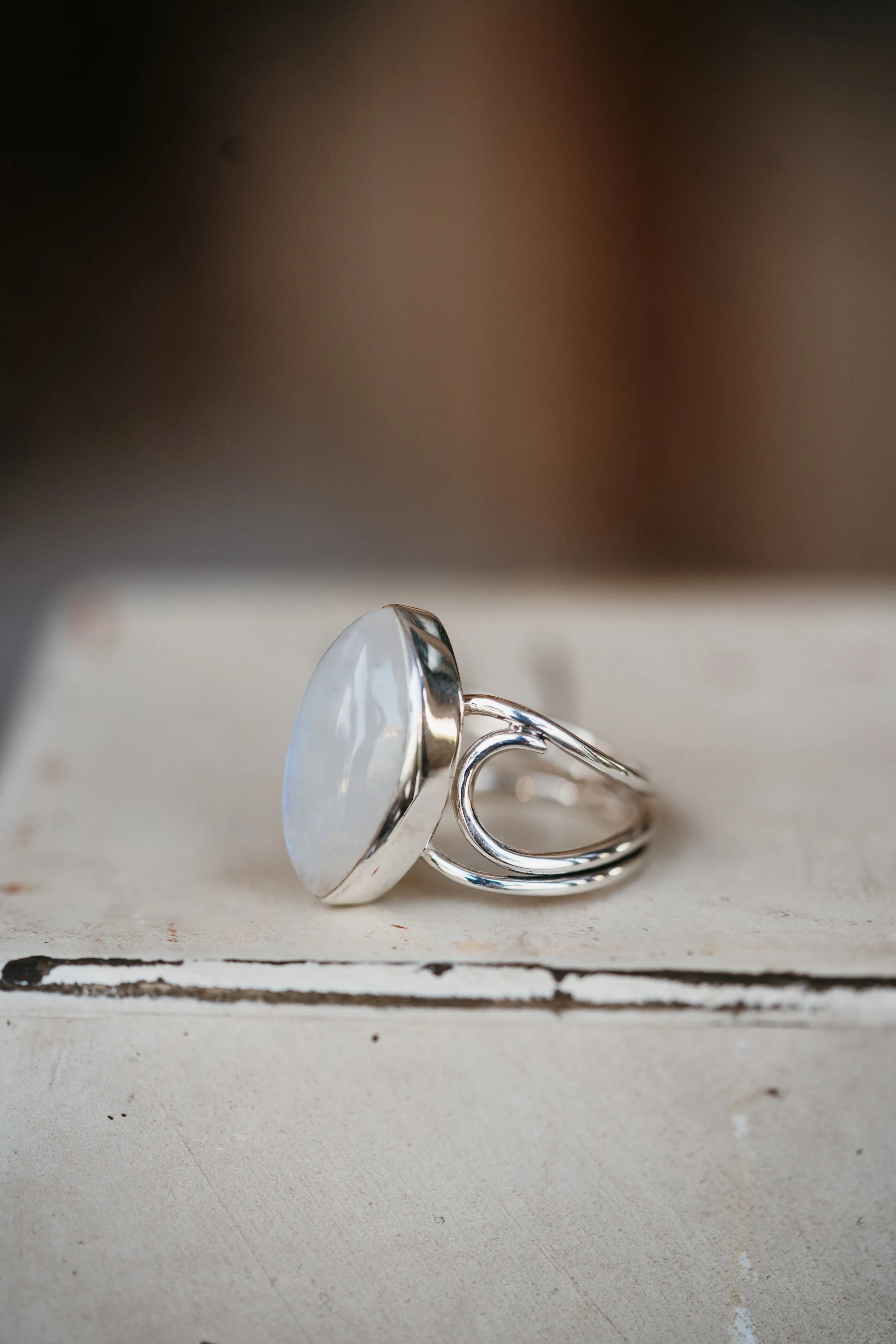 Jennie Ring | Moonstone sold by Goldie Lew product image thumbnail 2