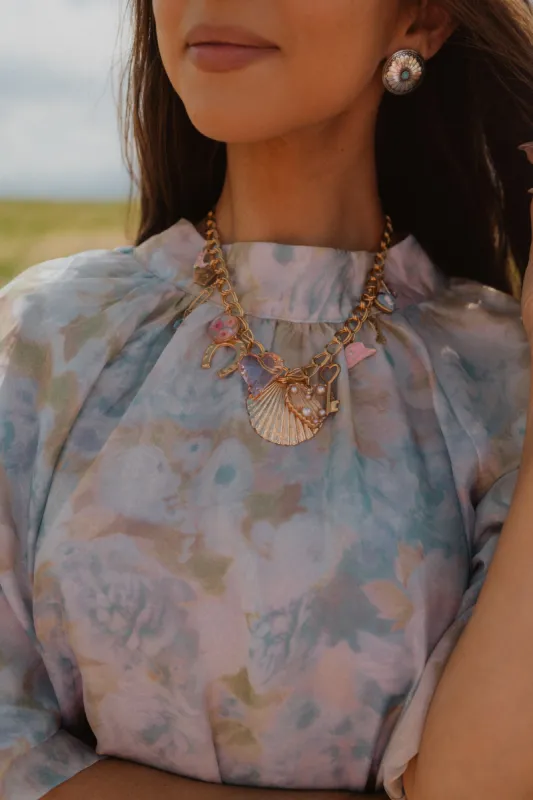 Seashell Cowgirl Charm Necklace sold by Goldie Lew