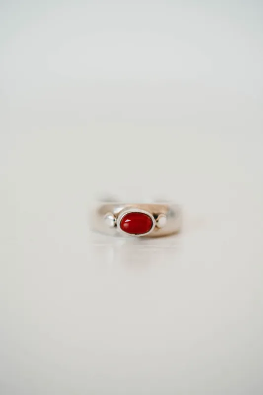 Caed Ring | Coral sold by Goldie Lew