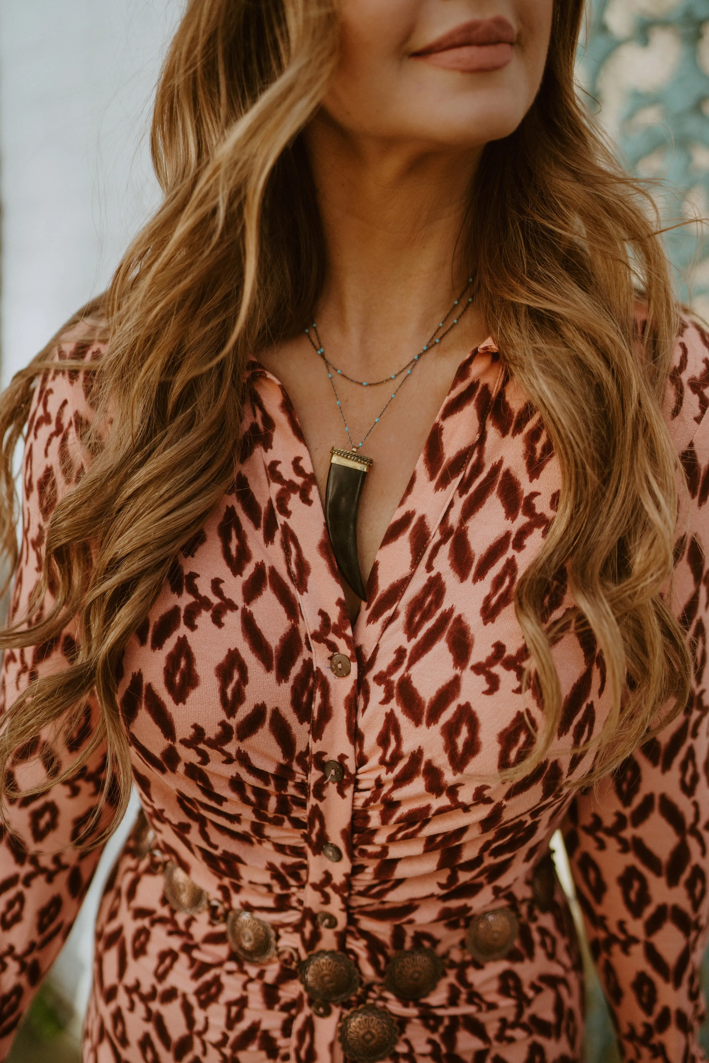 Knox Necklace | Turquoise sold by Goldie Lew product image thumbnail 2