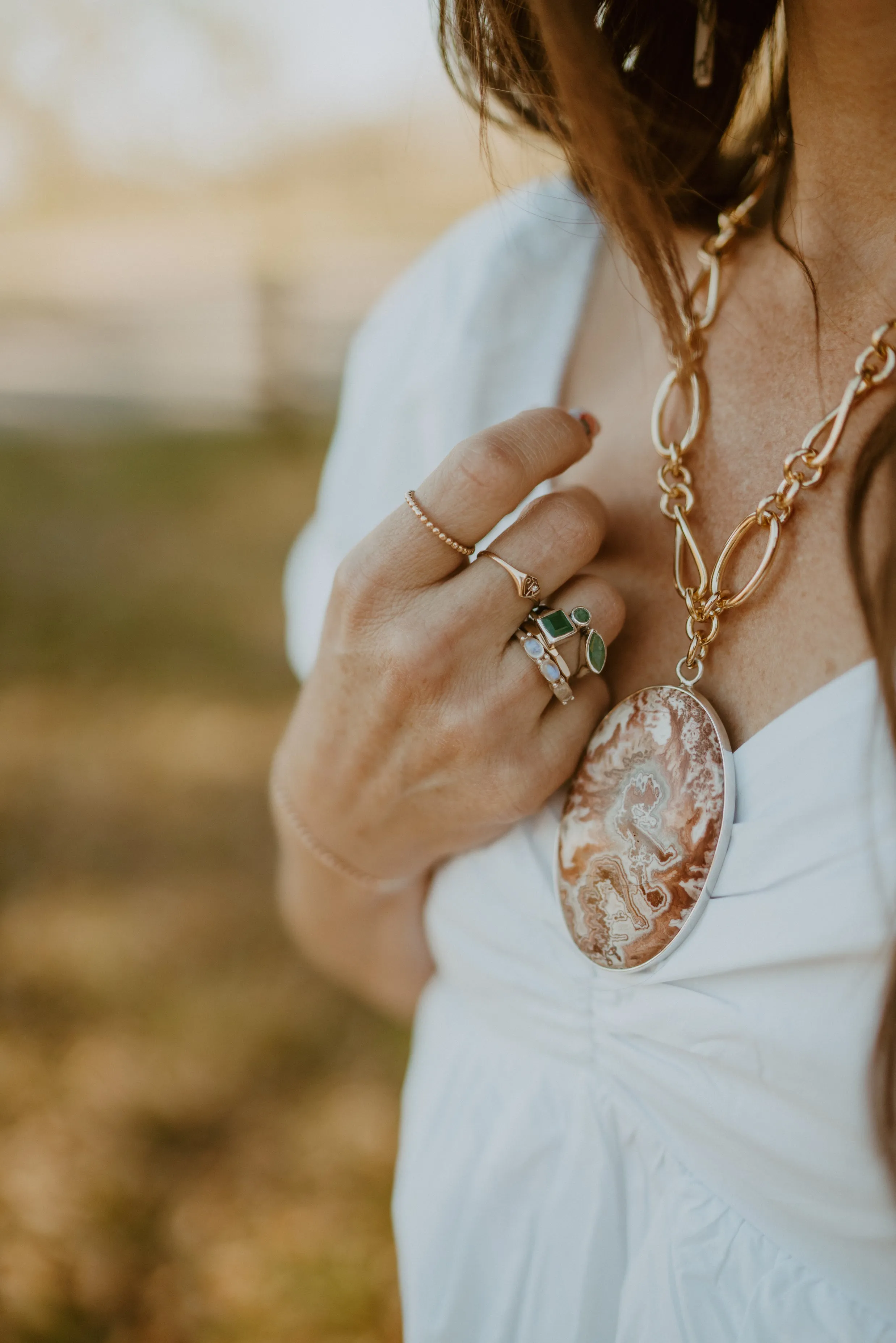 Theresa Ring | Emerald - FINAL SALE sold by Goldie Lew product image thumbnail 5