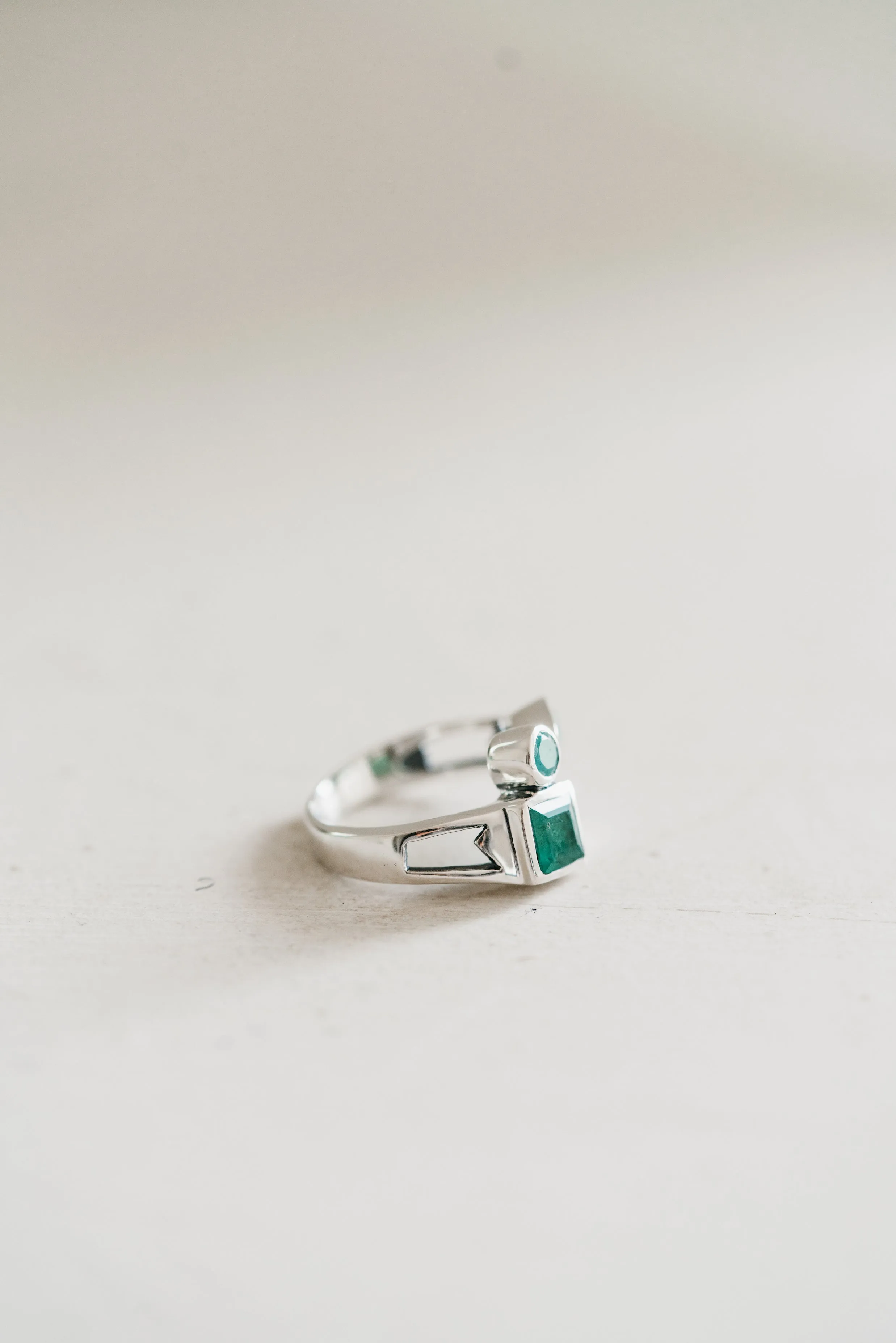Theresa Ring | Emerald - FINAL SALE sold by Goldie Lew product image thumbnail 3