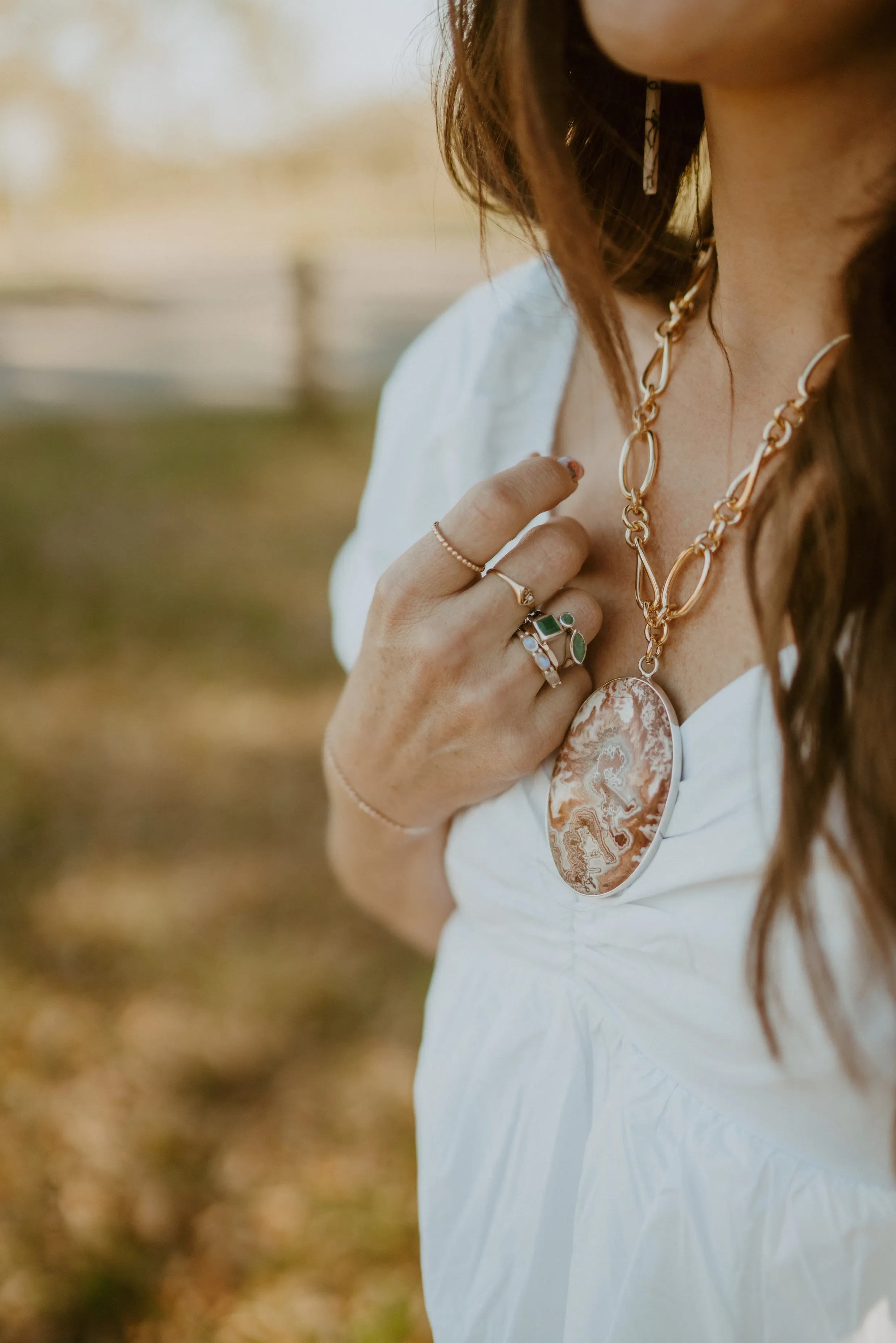 Theresa Ring | Emerald - FINAL SALE sold by Goldie Lew product image thumbnail 4