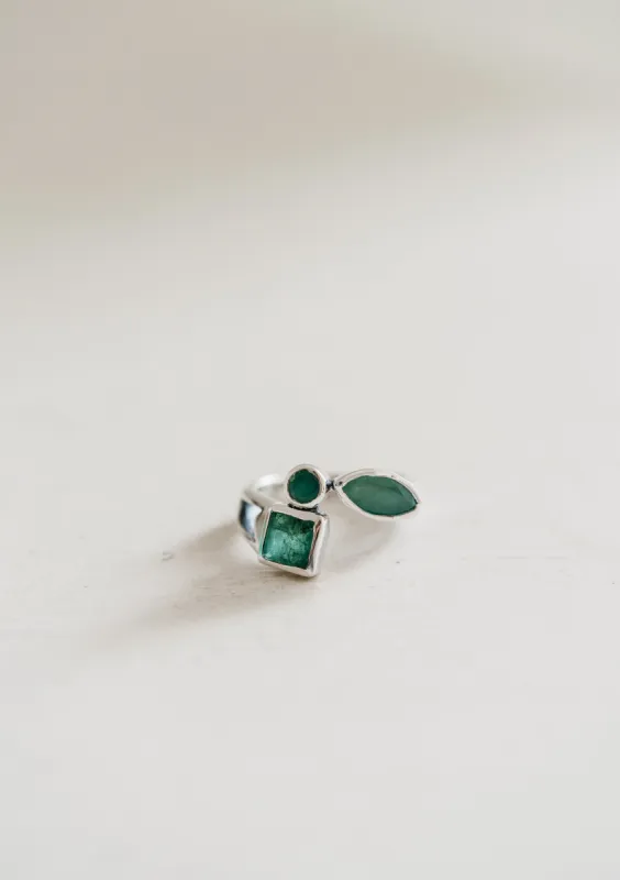 Theresa Ring | Emerald - FINAL SALE sold by Goldie Lew