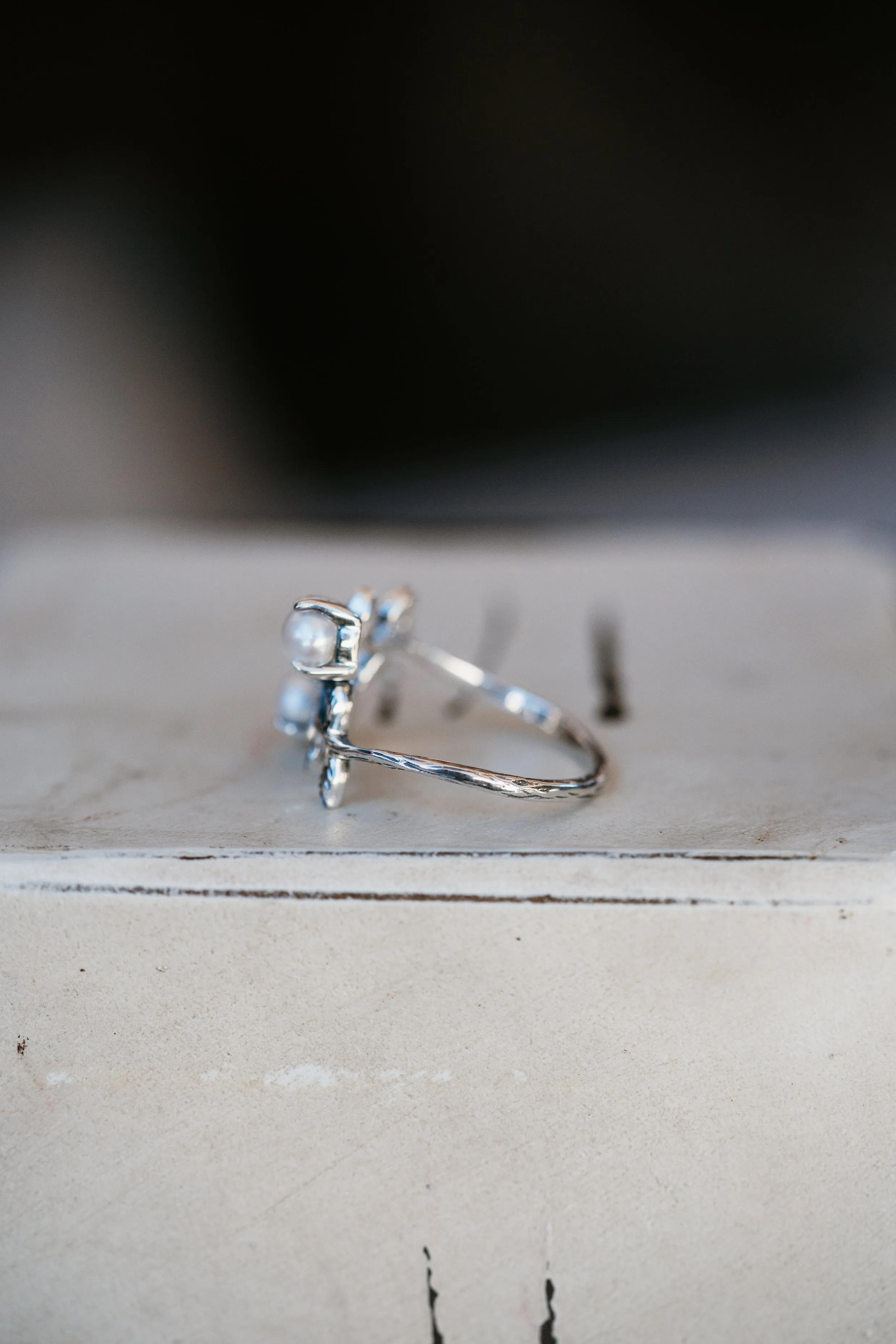 Claudia Ring | Pearl - FINAL SALE sold by Goldie Lew product image thumbnail 3