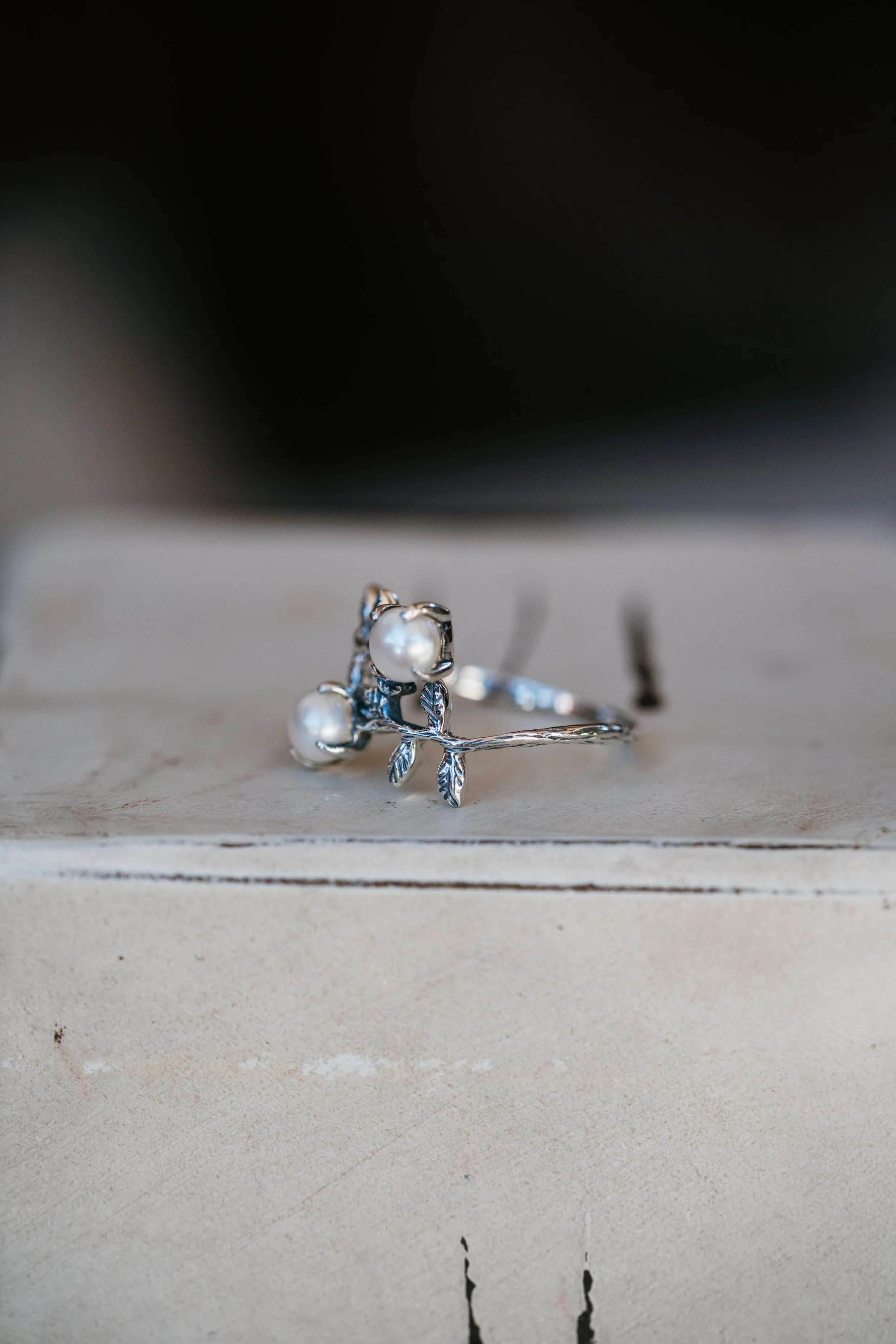 Claudia Ring | Pearl - FINAL SALE sold by Goldie Lew product image thumbnail 2