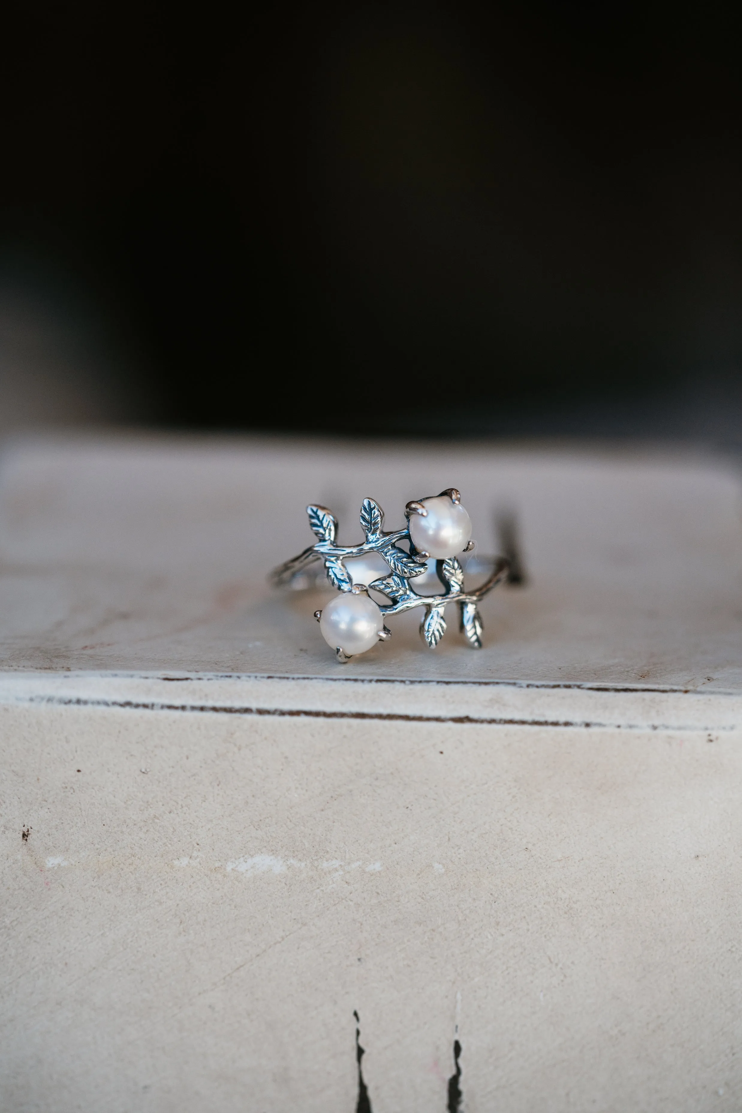 Claudia Ring | Pearl - FINAL SALE sold by Goldie Lew