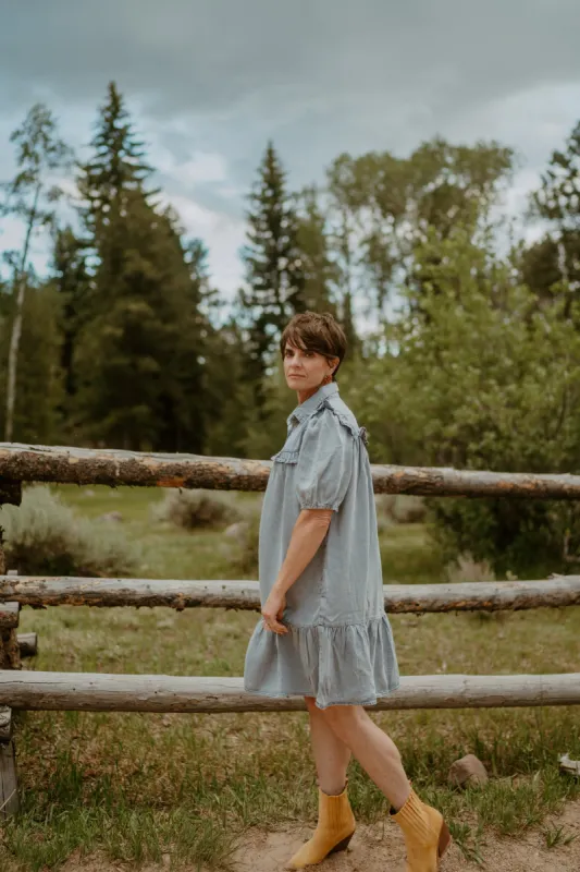 Halle Denim Dress - FINAL SALE sold by Goldie Lew