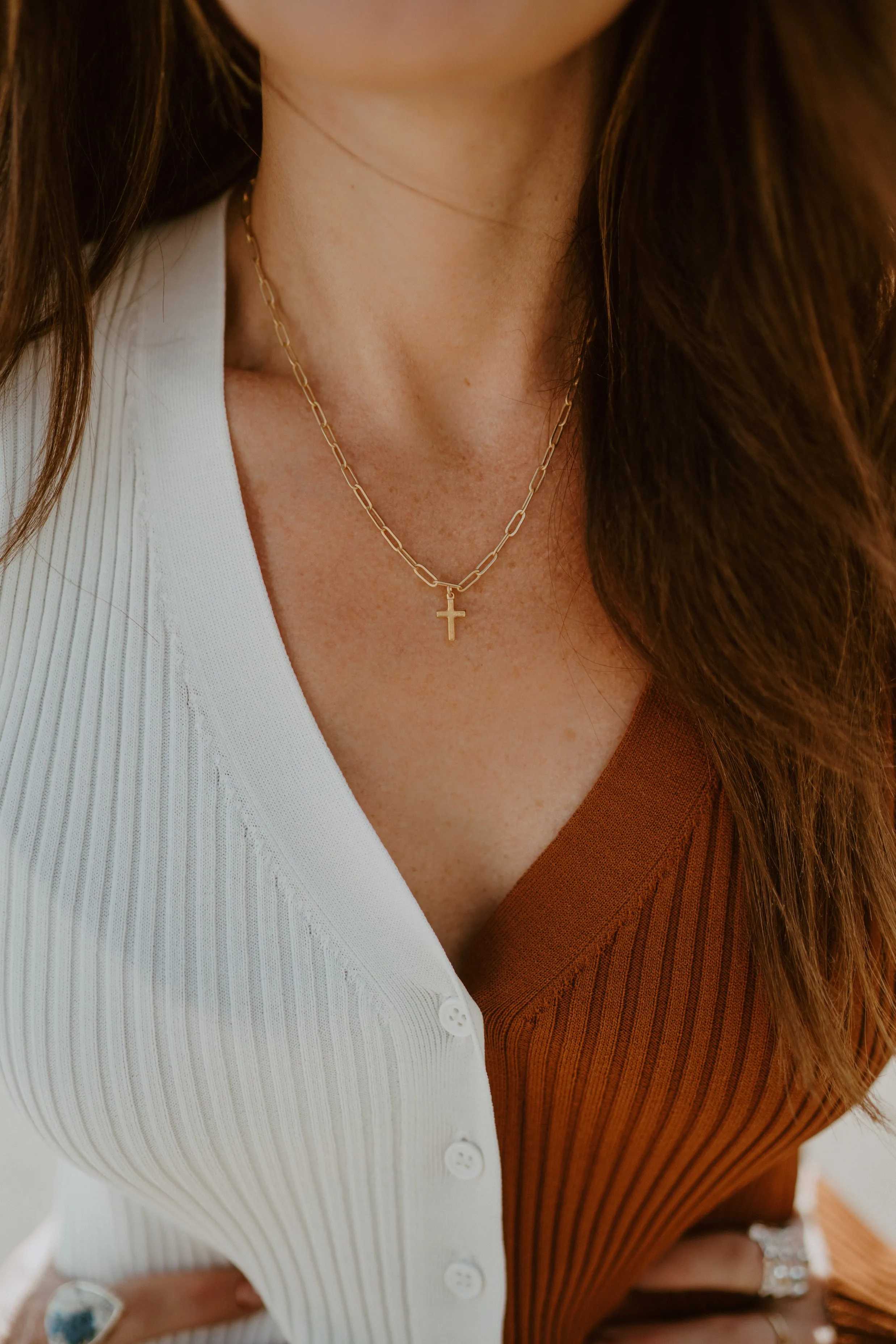 Kella Cross Necklace sold by Goldie Lew product image thumbnail 2