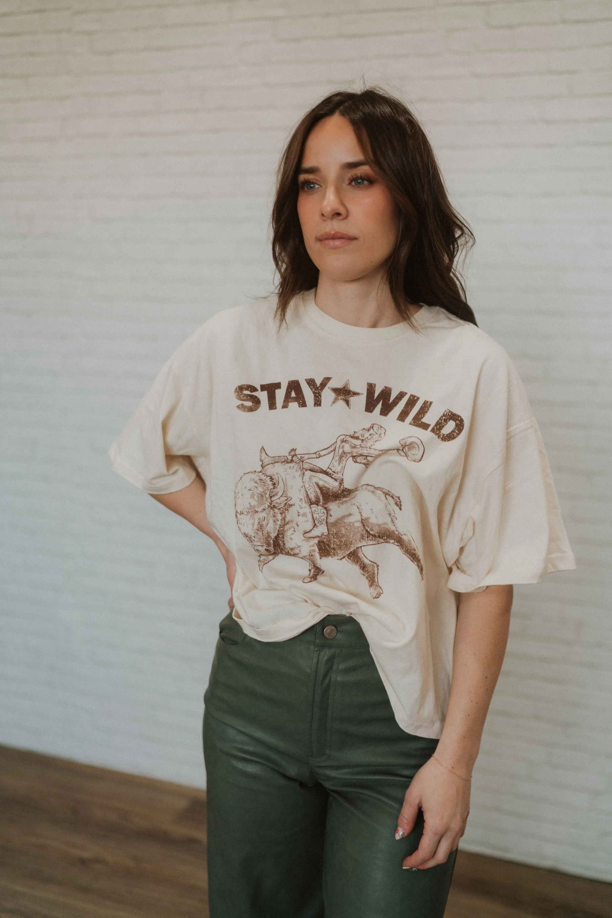 Stay Wild T-Shirt sold by Goldie Lew product image thumbnail 3