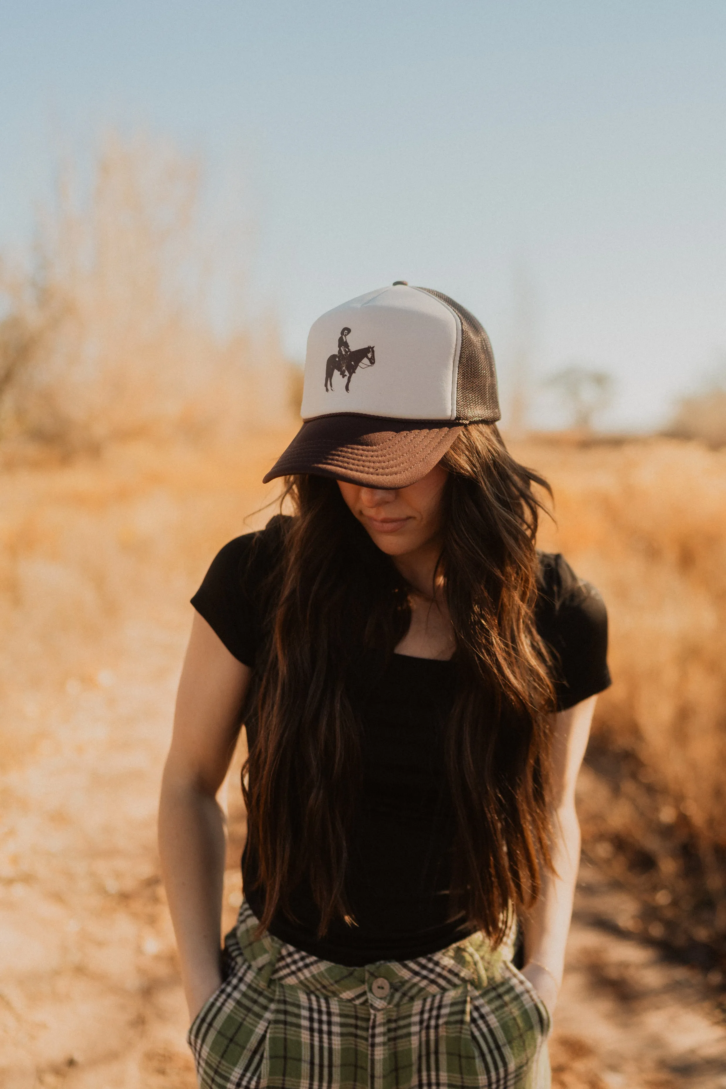 Curly Trucker Hat sold by Goldie Lew product image thumbnail 2