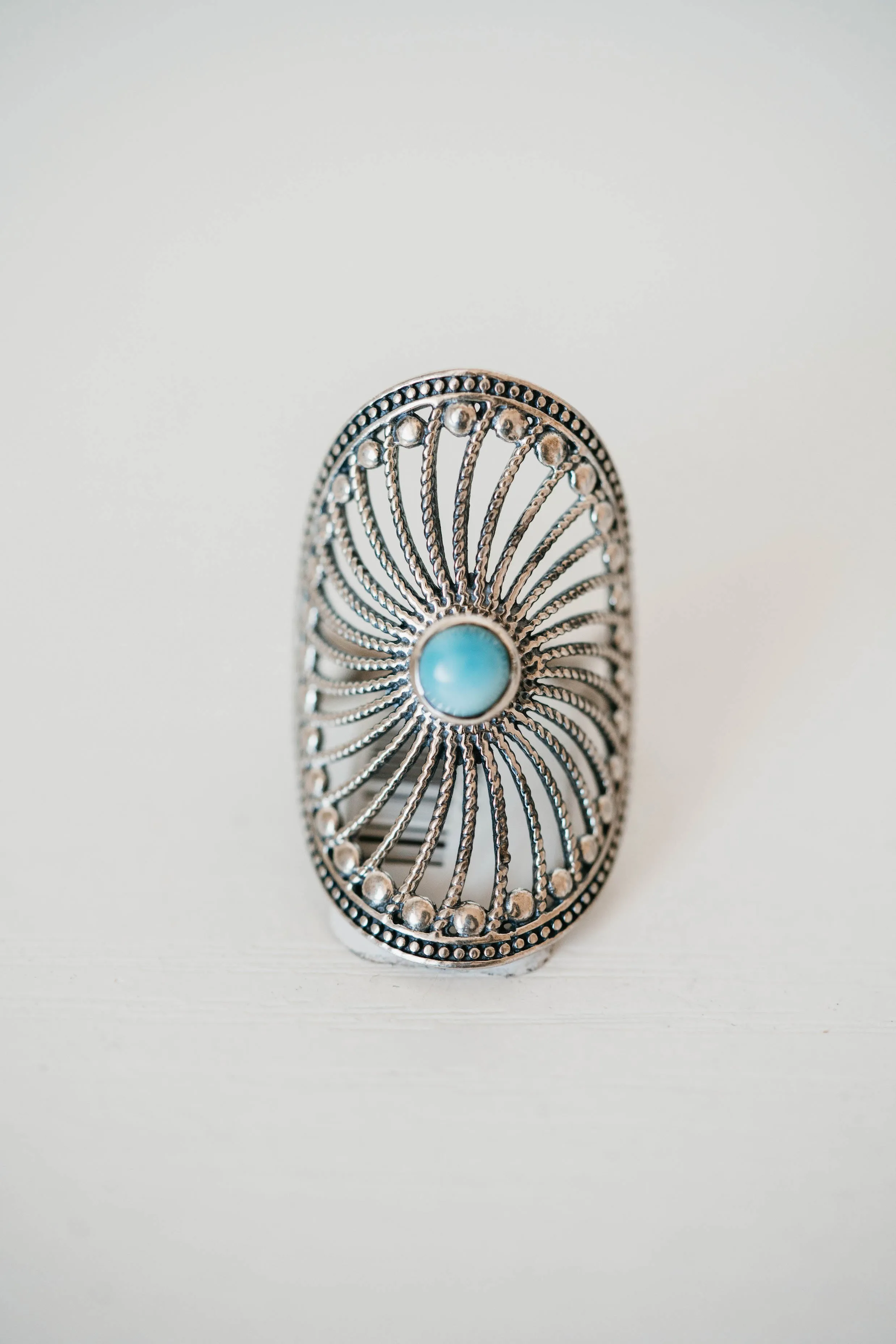 Evie Ring | Larimar - FINAL SALE sold by Goldie Lew product image thumbnail 2