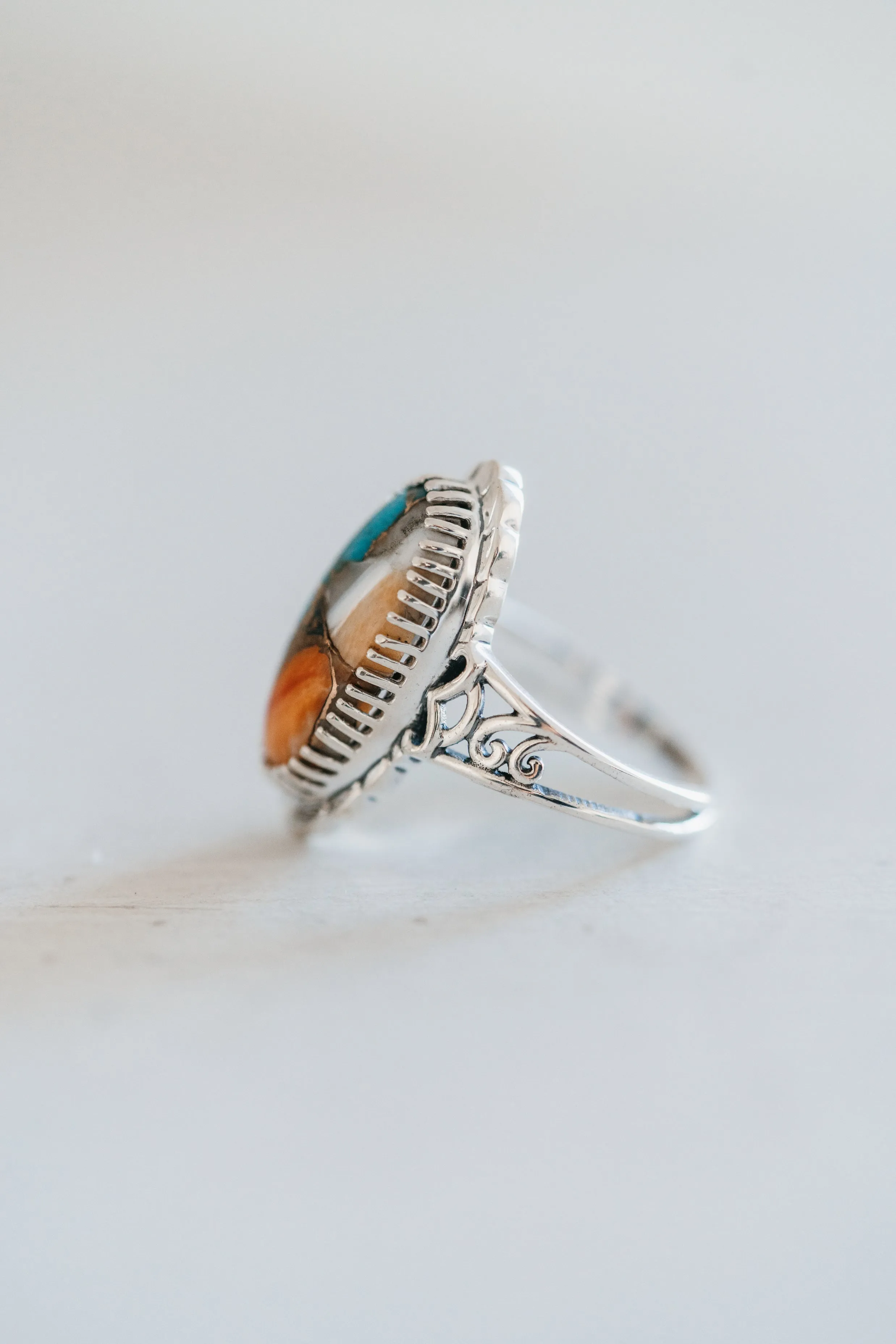 Clay Ring | Spiny Turquoise sold by Goldie Lew product image thumbnail 2