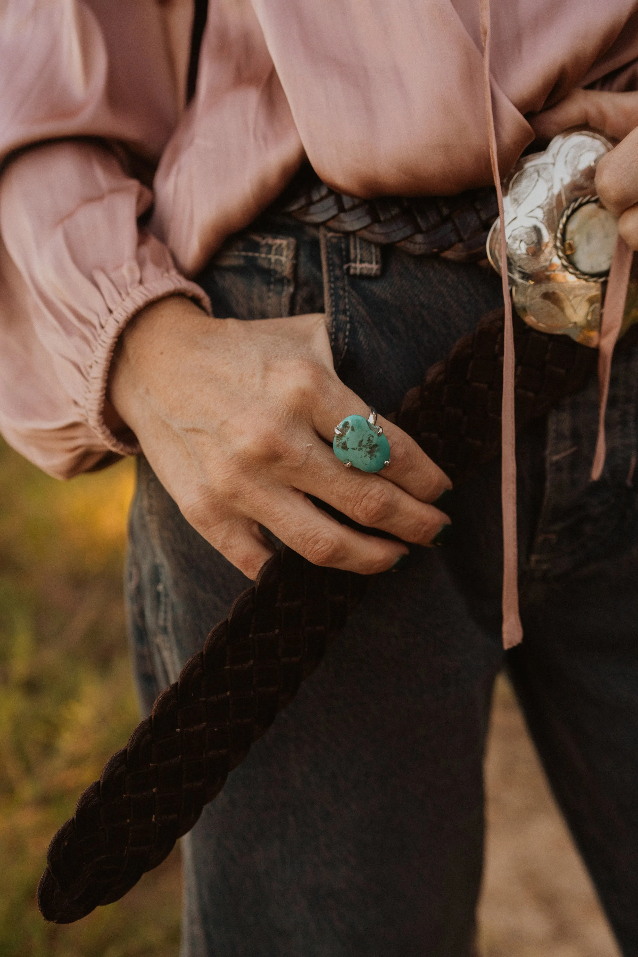 Gemma Ring | Turquoise sold by Goldie Lew product image thumbnail 2