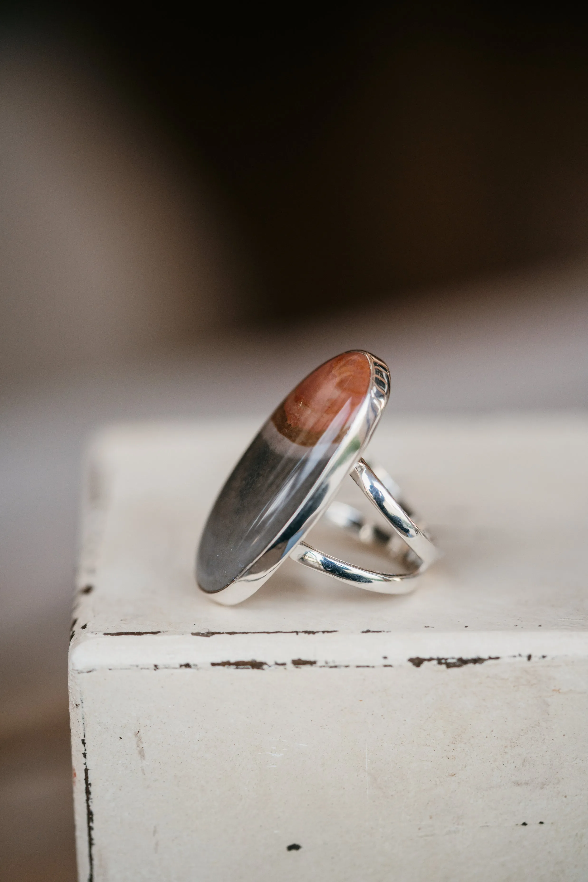 Johnny Ring | Large | Polychrome Jasper sold by Goldie Lew product image thumbnail 2