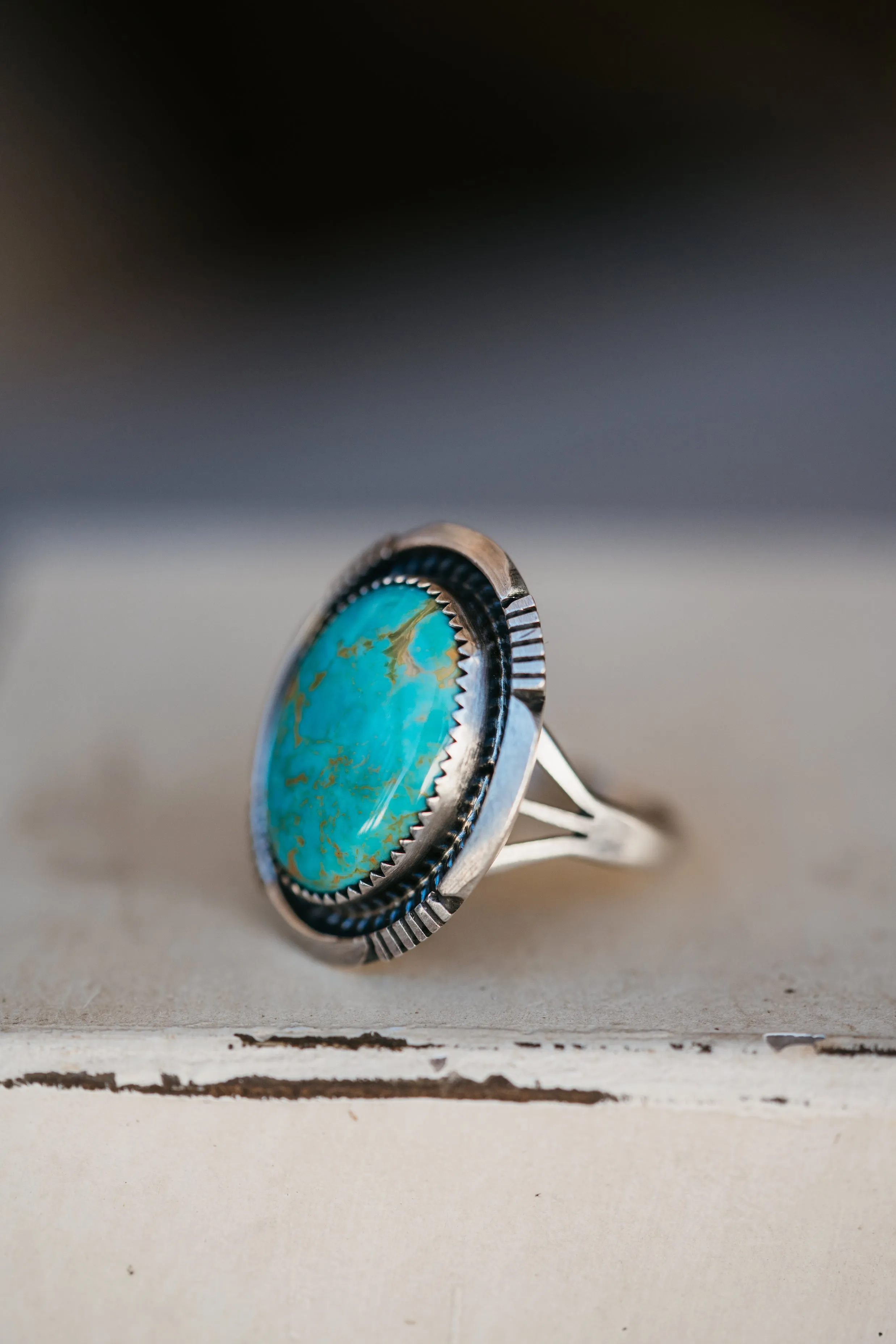 Bre Ring | Green Turquoise sold by Goldie Lew product image thumbnail 3