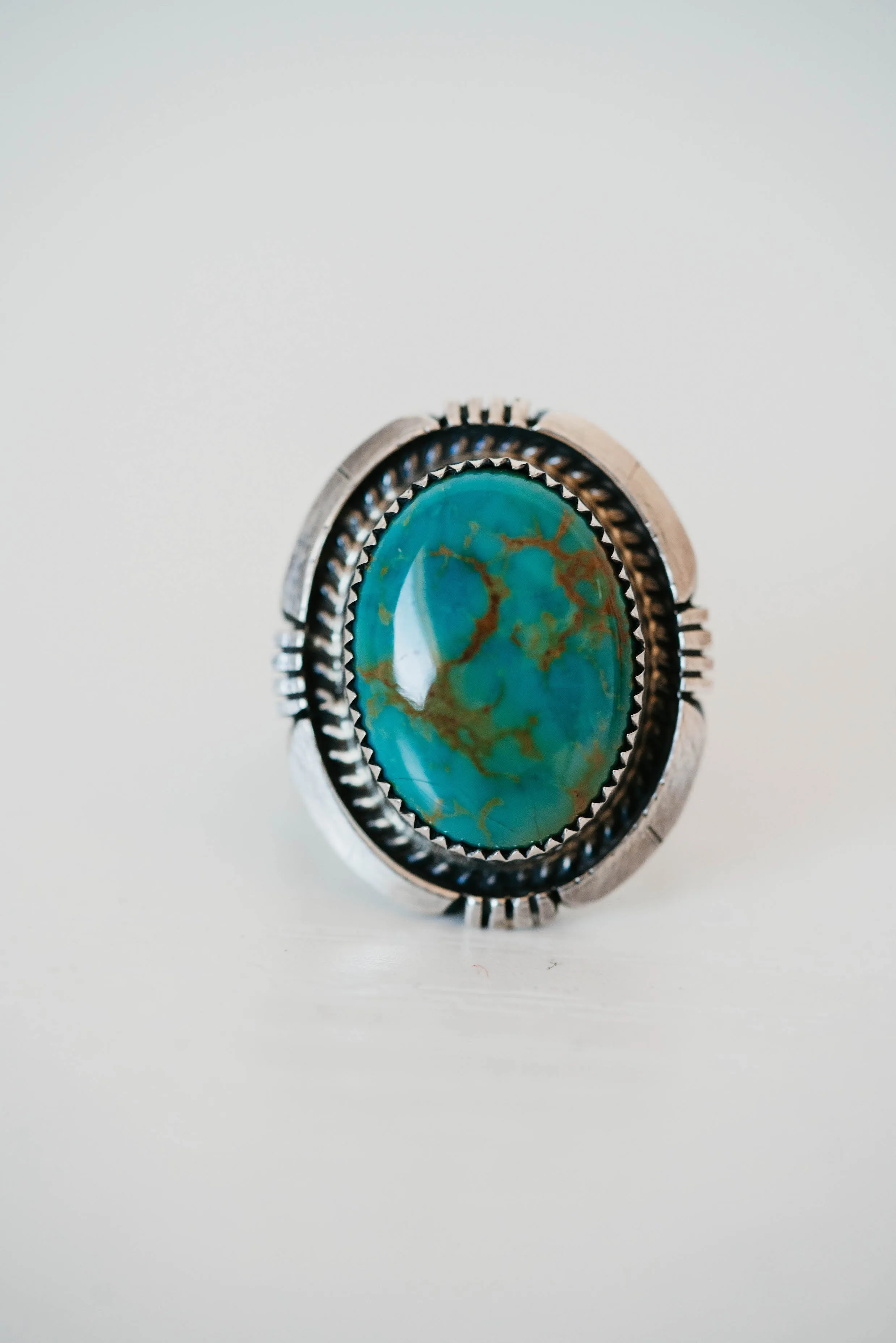 Bre Ring | Green Turquoise sold by Goldie Lew product image thumbnail 2