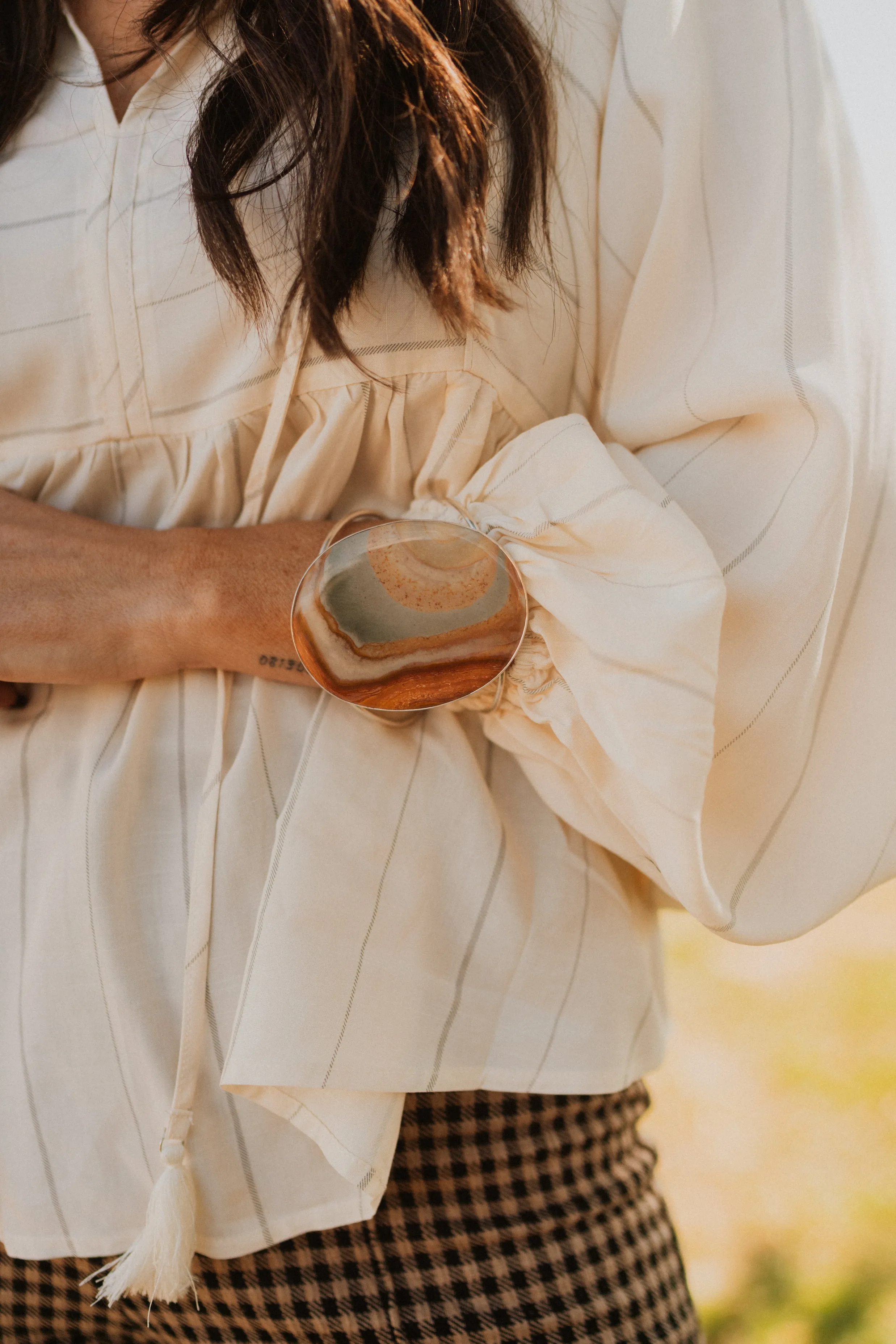 Mercedes Cuff | American Picture Jasper sold by Goldie Lew