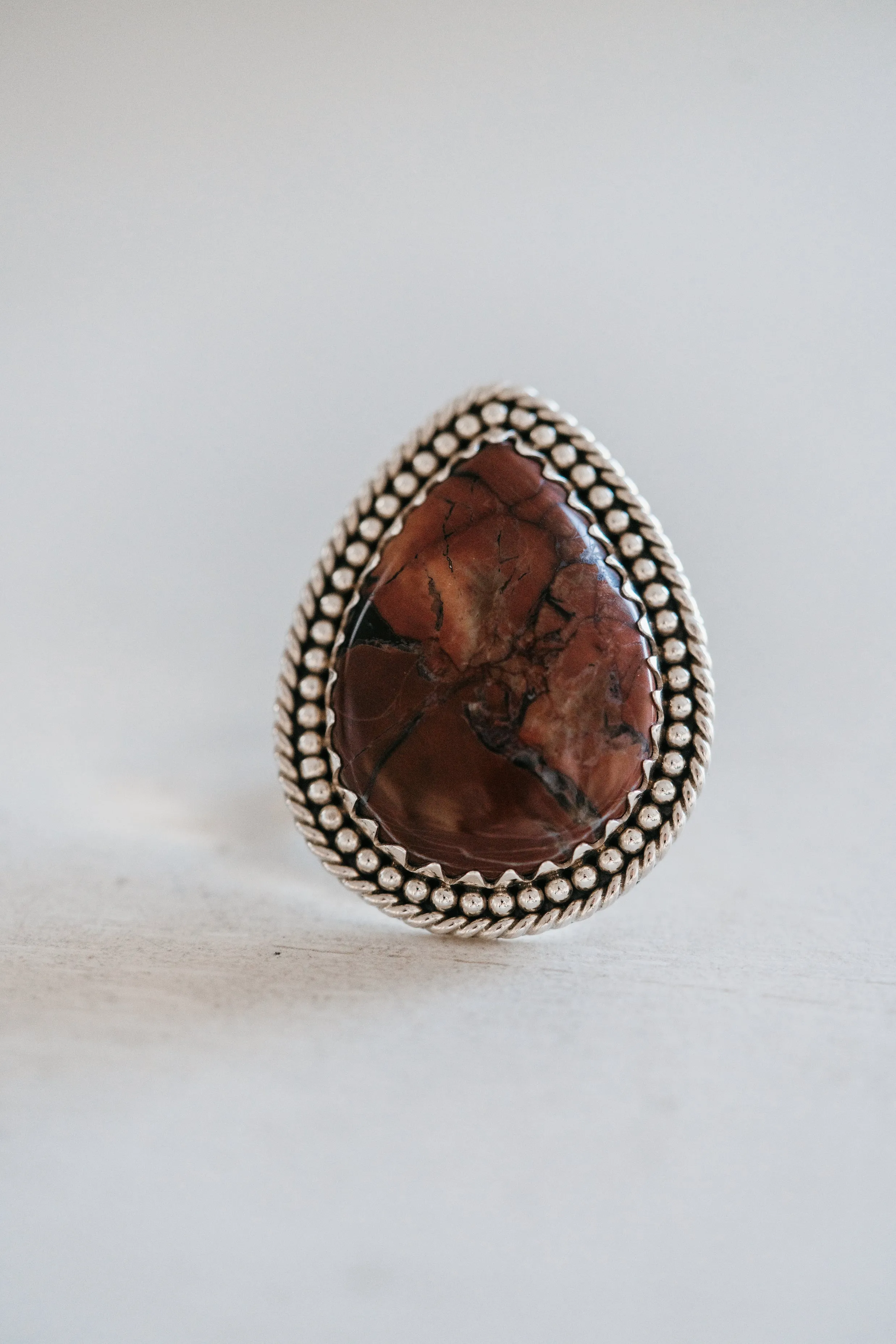 Phaedra Ring | Porcelain Jasper sold by Goldie Lew