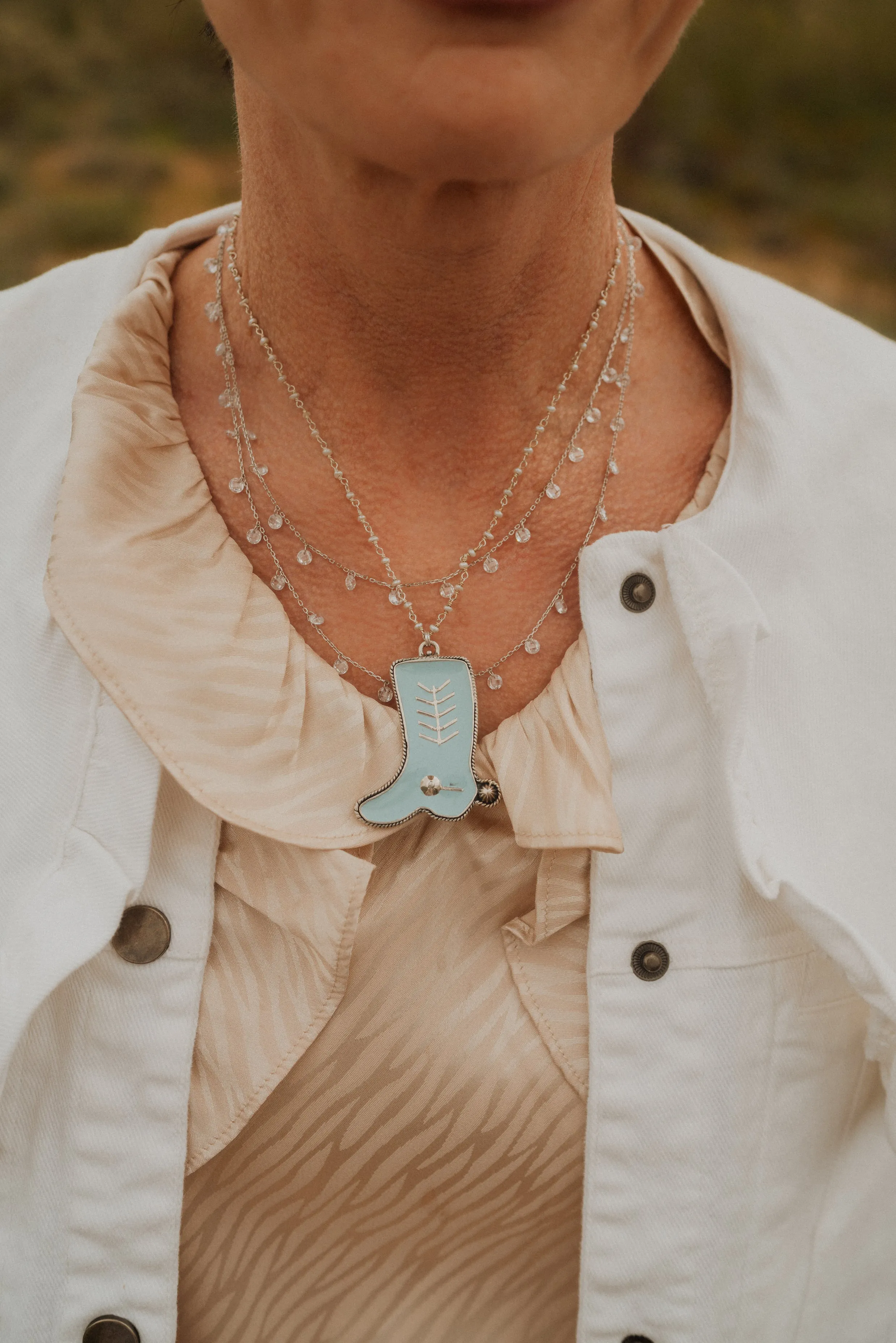 Boots On Necklace | #4 sold by Goldie Lew product image thumbnail 2