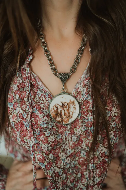 Go Horse Go Necklace sold by Goldie Lew