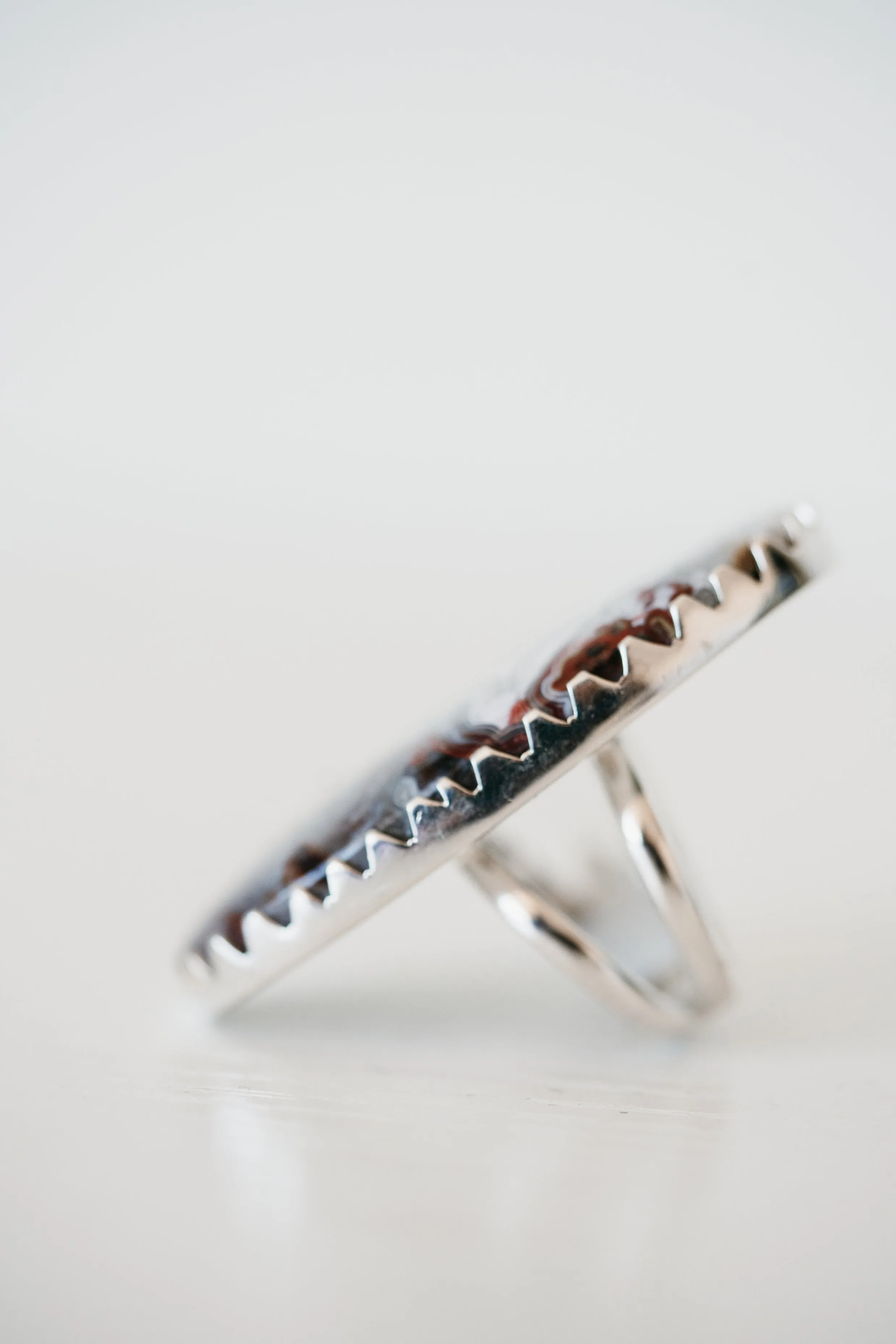 Penny Lane Ring | Crazy Lace Agate sold by Goldie Lew product image thumbnail 4