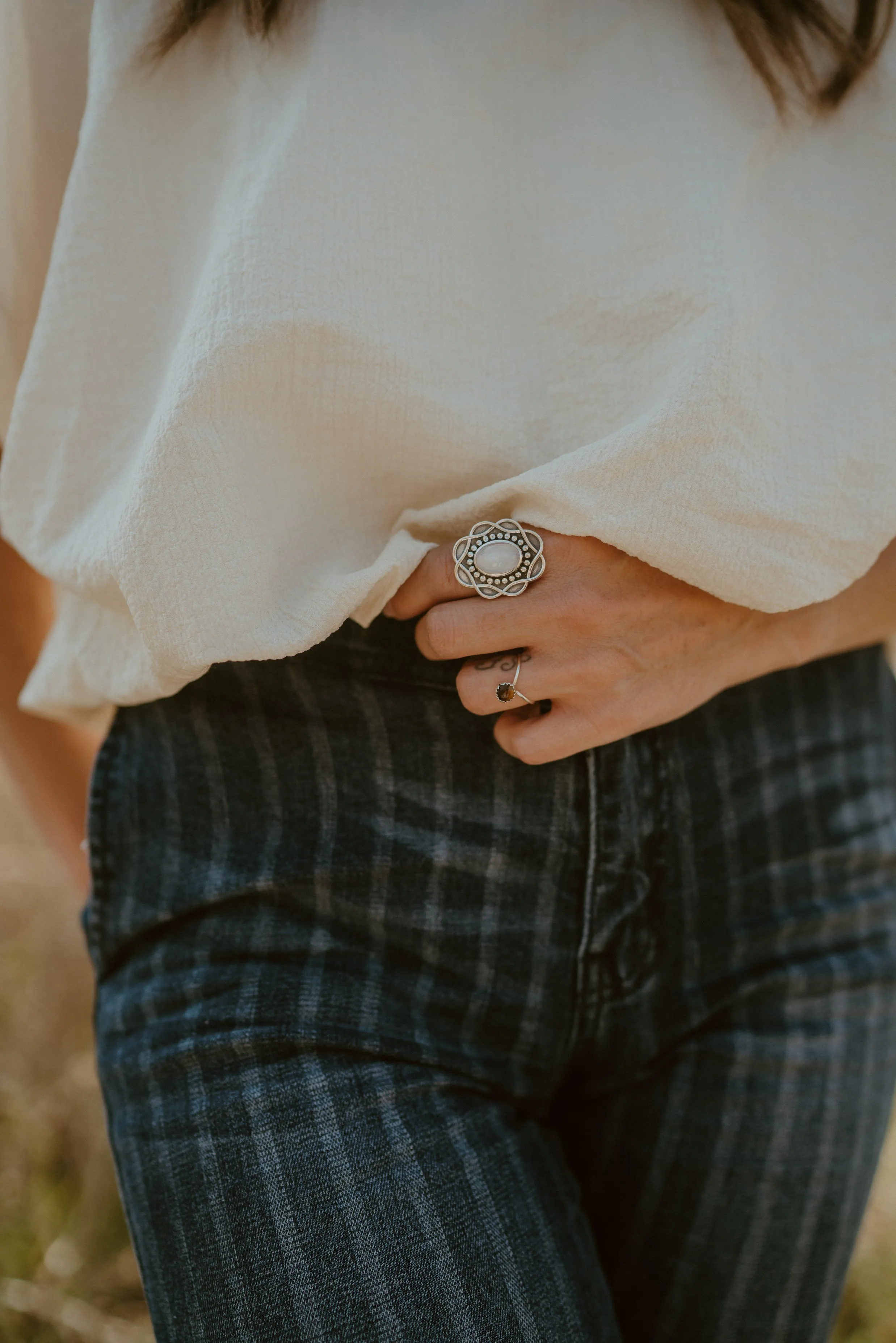 Mara Ring | Moonstone sold by Goldie Lew product image thumbnail 4