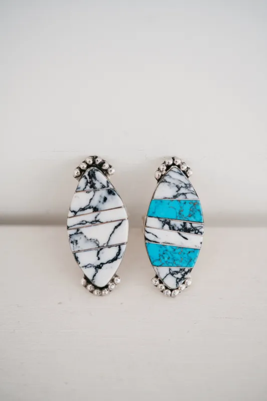 Bianca Ring | White Buffalo + Turquoise sold by Goldie Lew