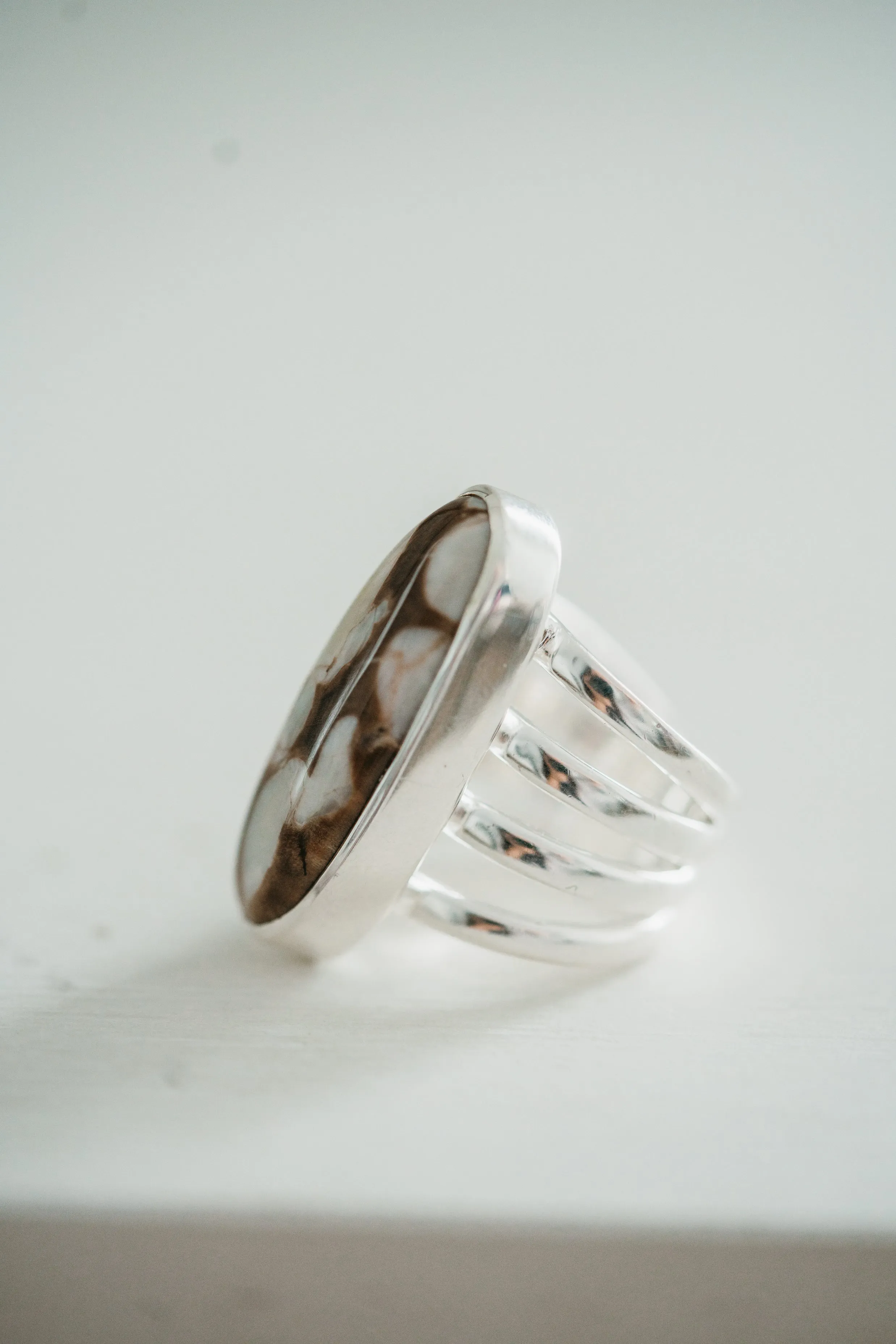 Cheyenne Ring | Peanutwood Jasper sold by Goldie Lew product image thumbnail 2