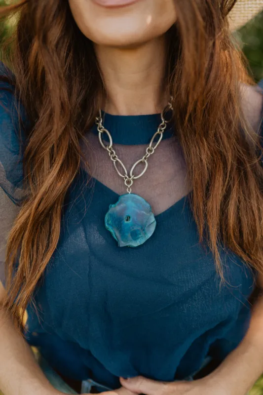 Kaley Necklace | Blue sold by Goldie Lew