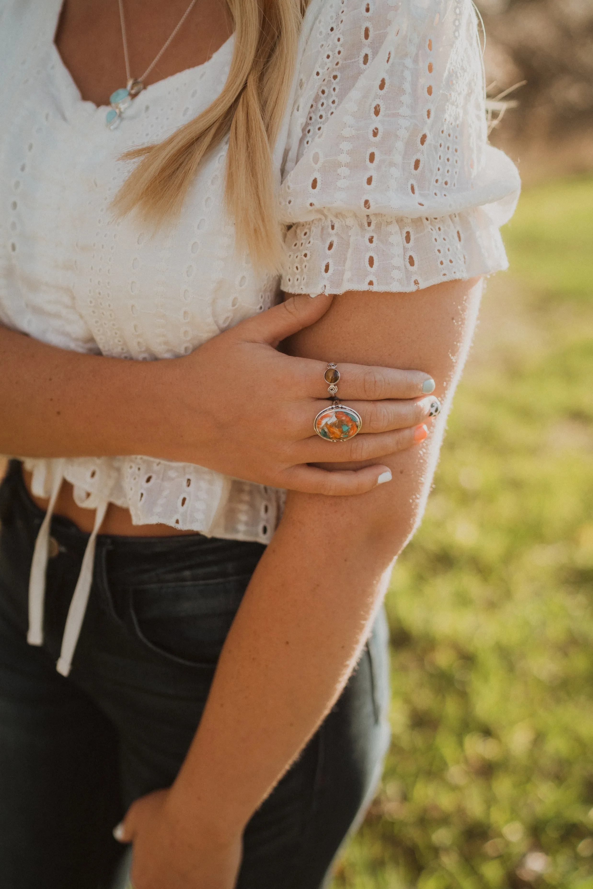 Lennox Ring | Tiger's Eye sold by Goldie Lew product image thumbnail 5