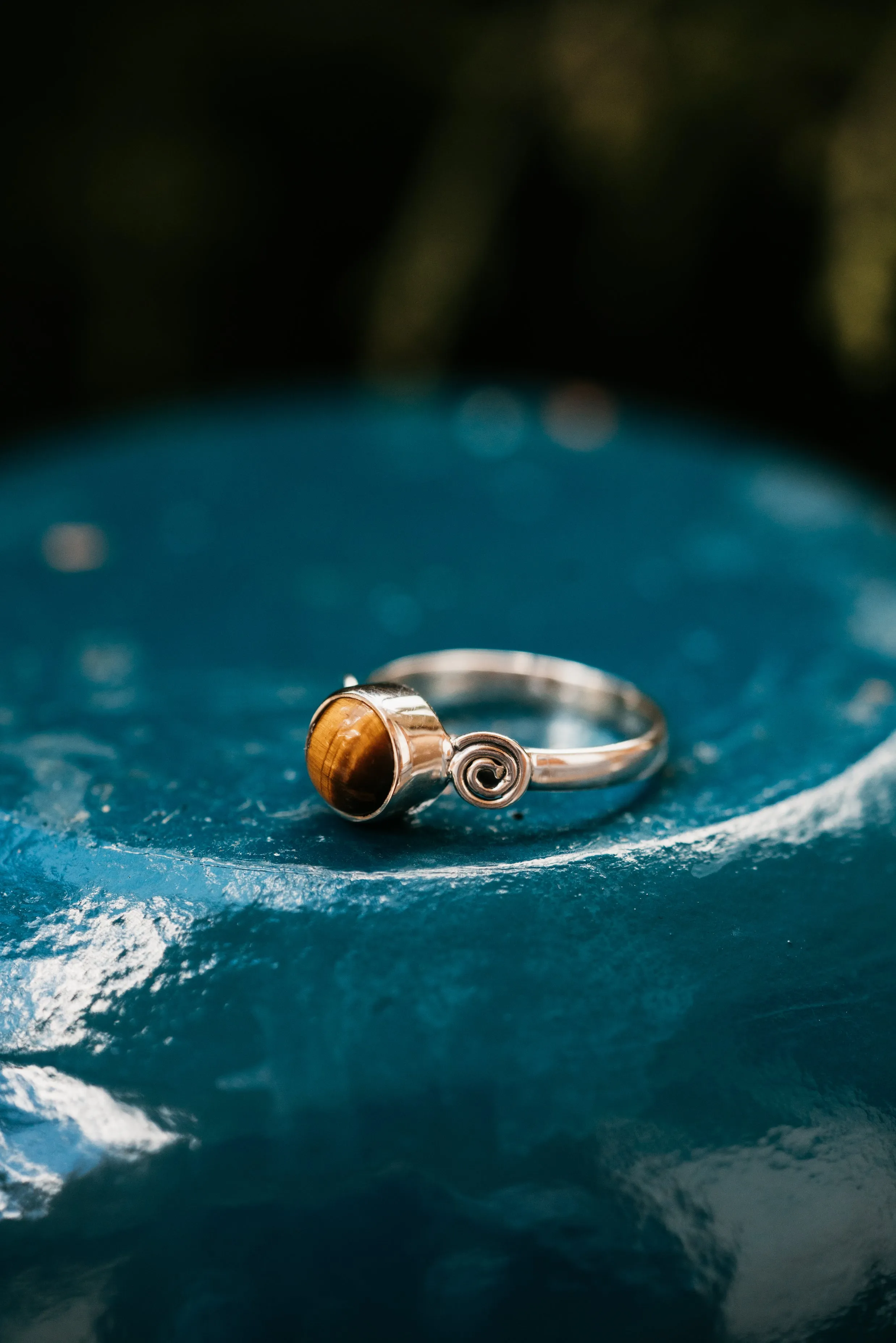 Lennox Ring | Tiger's Eye sold by Goldie Lew product image thumbnail 2