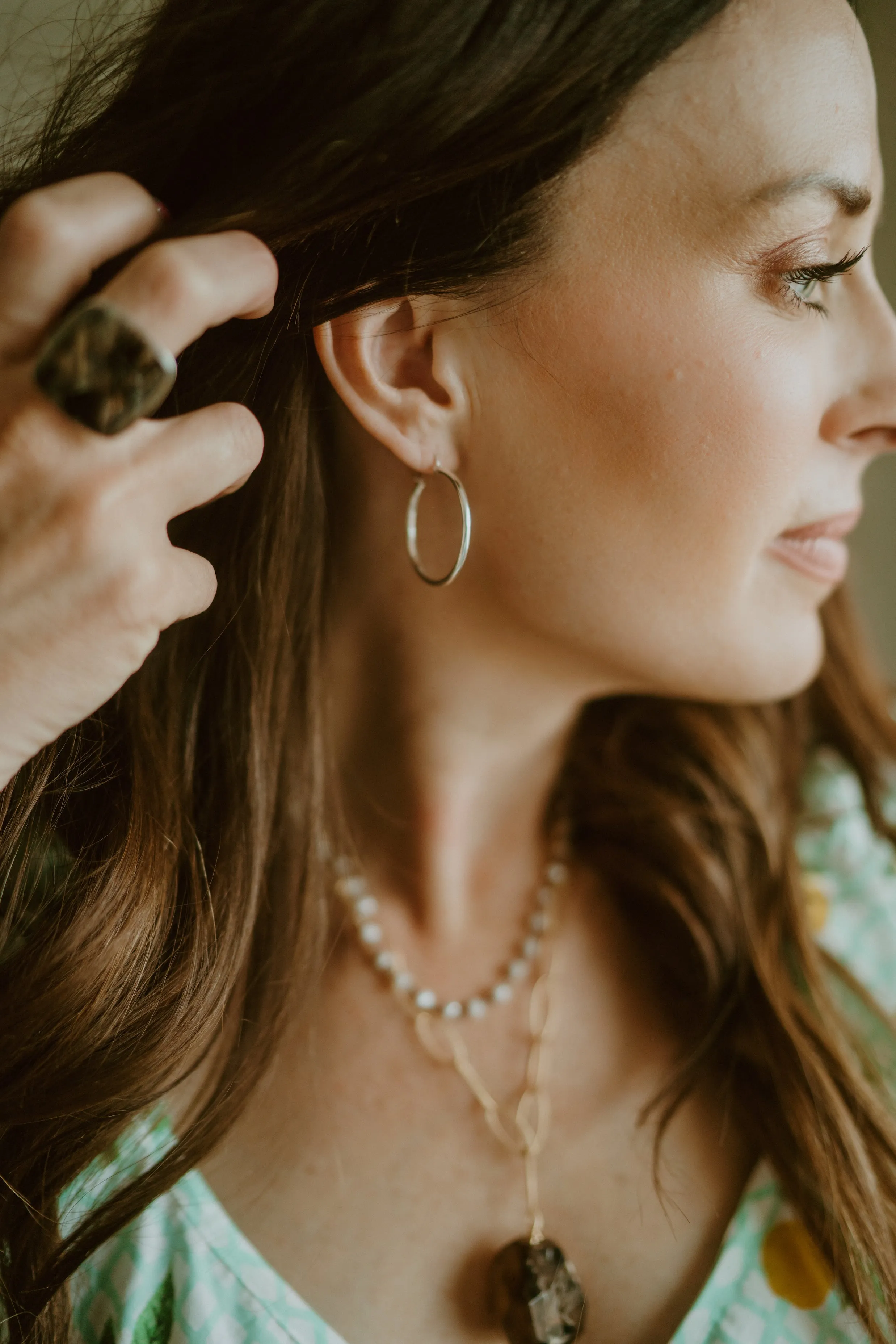 Silver Hoops | Large sold by Goldie Lew