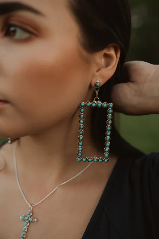 Rectangle Dot Earrings sold by Goldie Lew