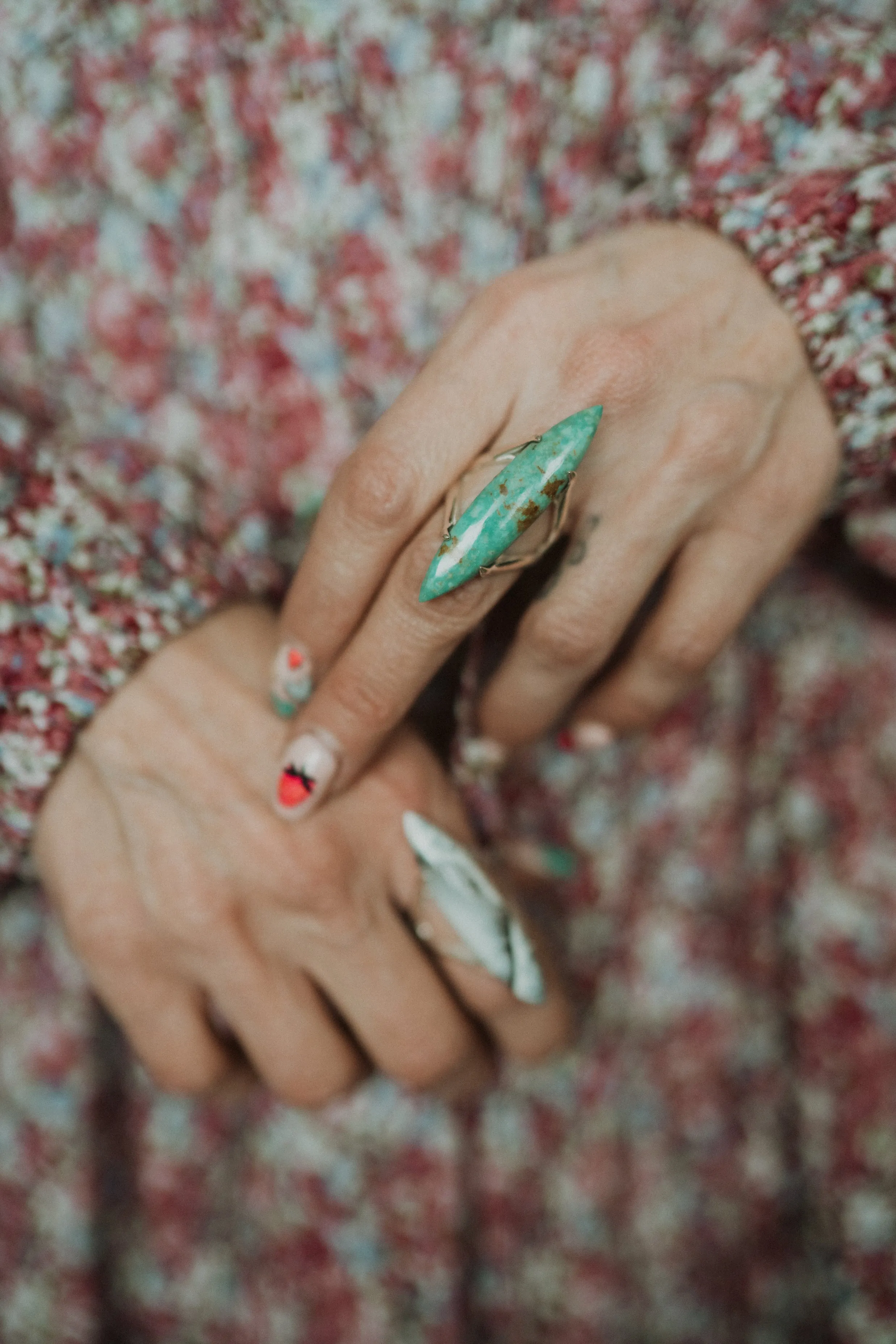 Southern Belle Ring | Turquoise sold by Goldie Lew product image thumbnail 2