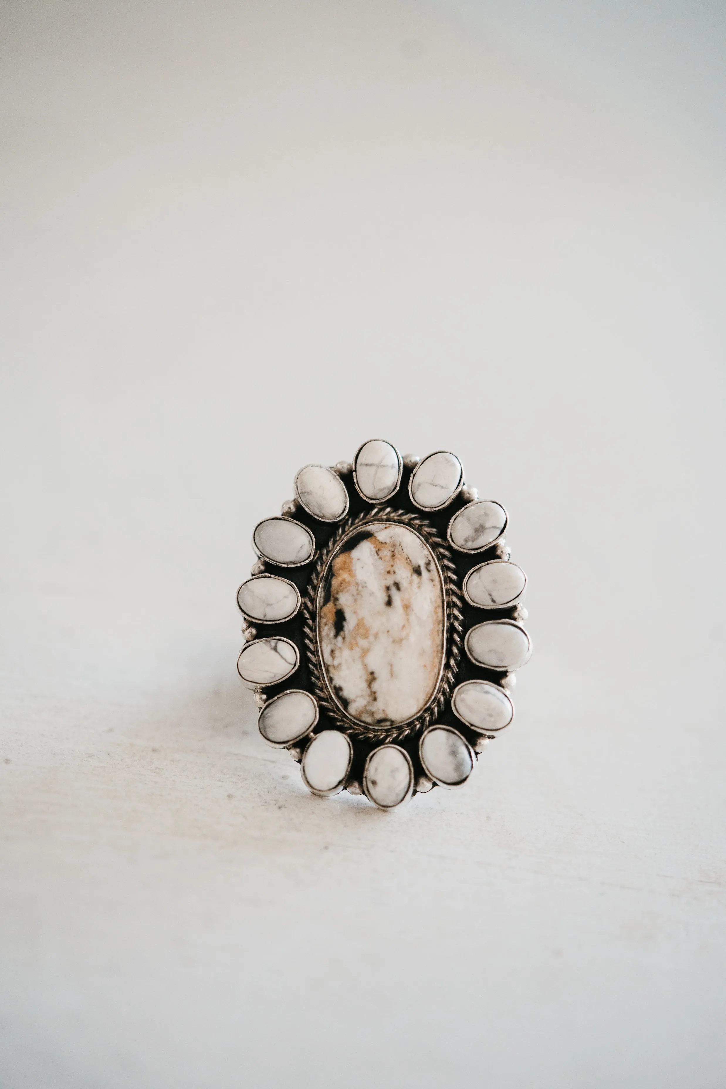 Lolita Ring | Small | White Buffalo sold by Goldie Lew