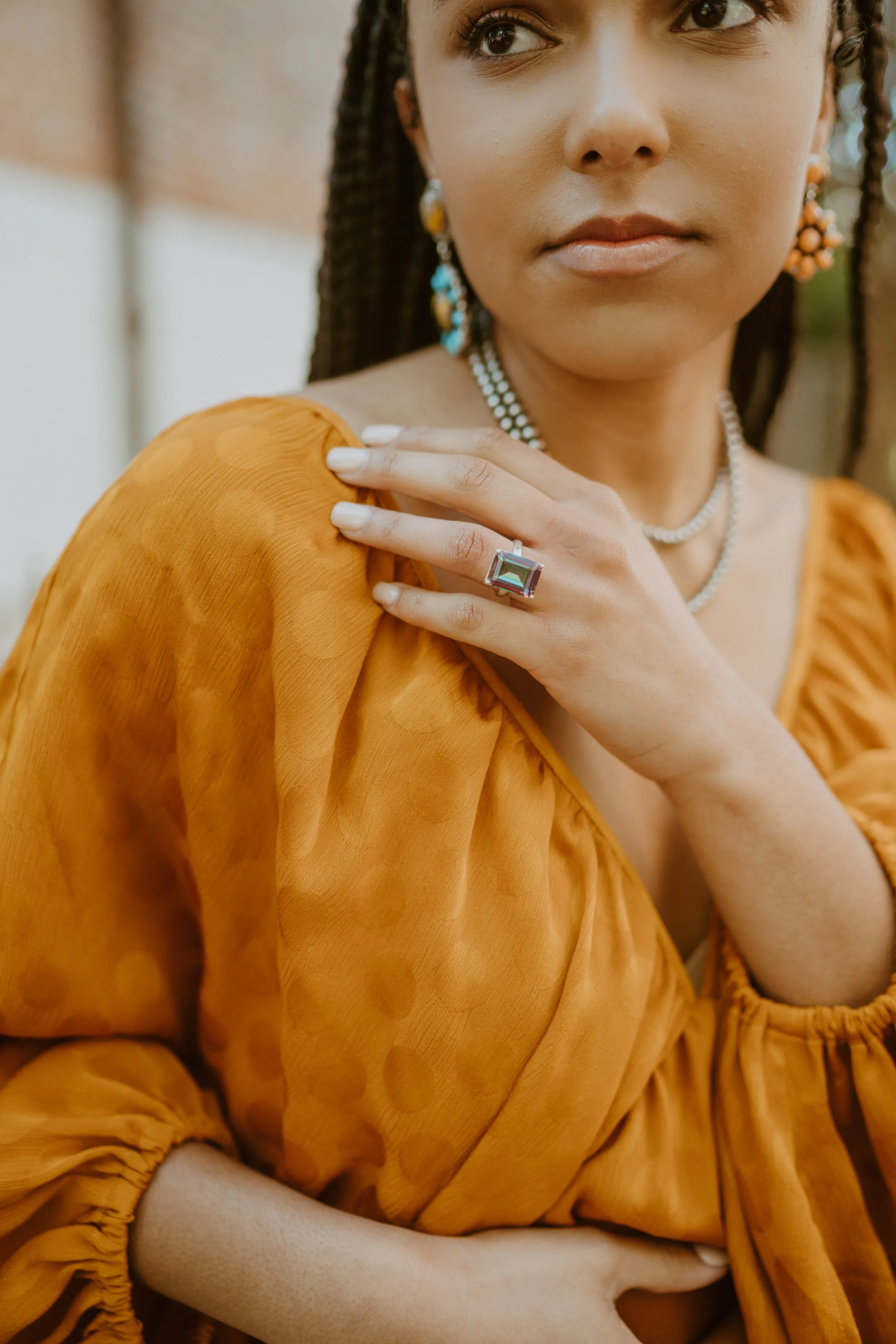 Lola Ring | Mystic Quartz sold by Goldie Lew product image thumbnail 3