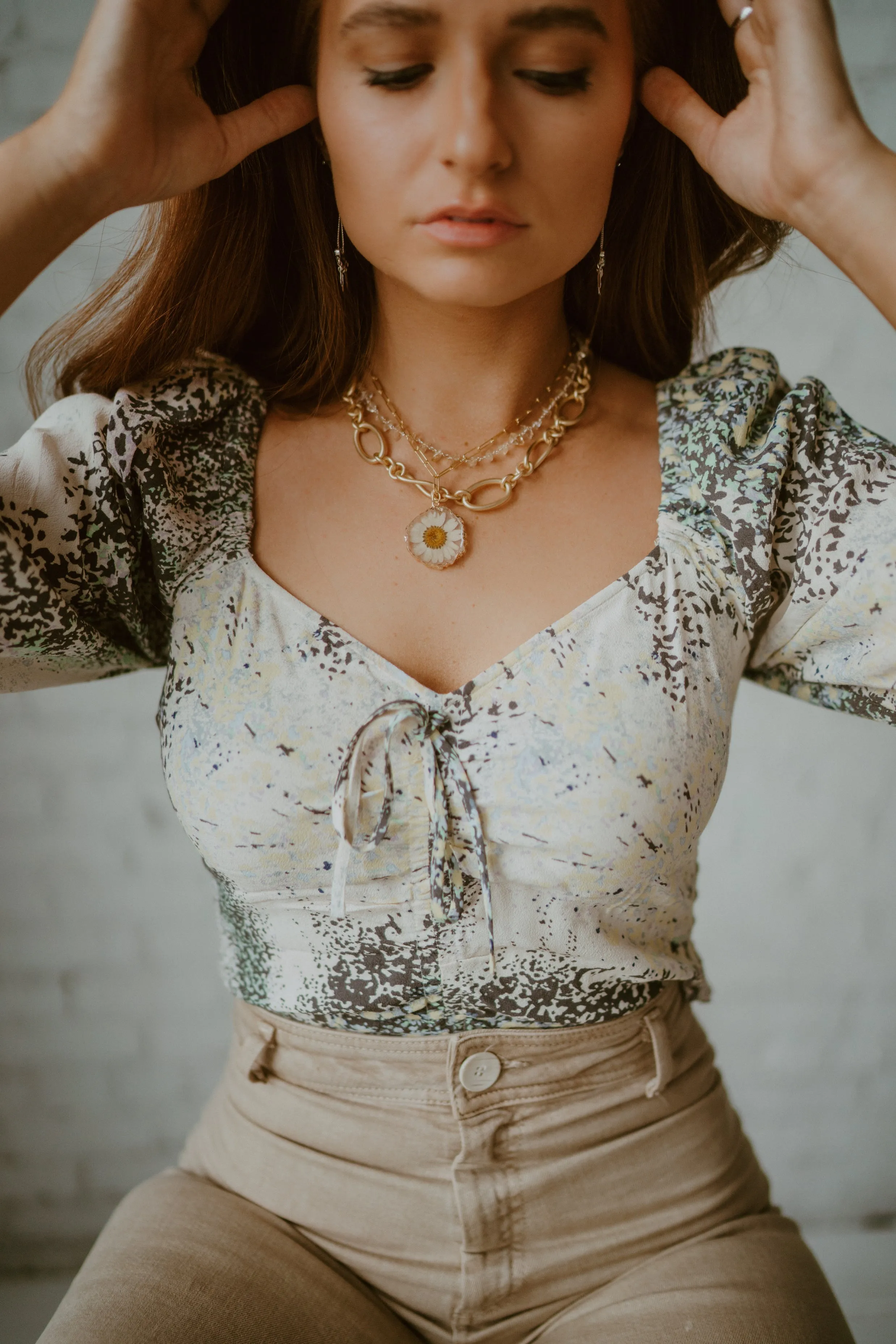 Daisy Necklace Set sold by Goldie Lew product image thumbnail 4