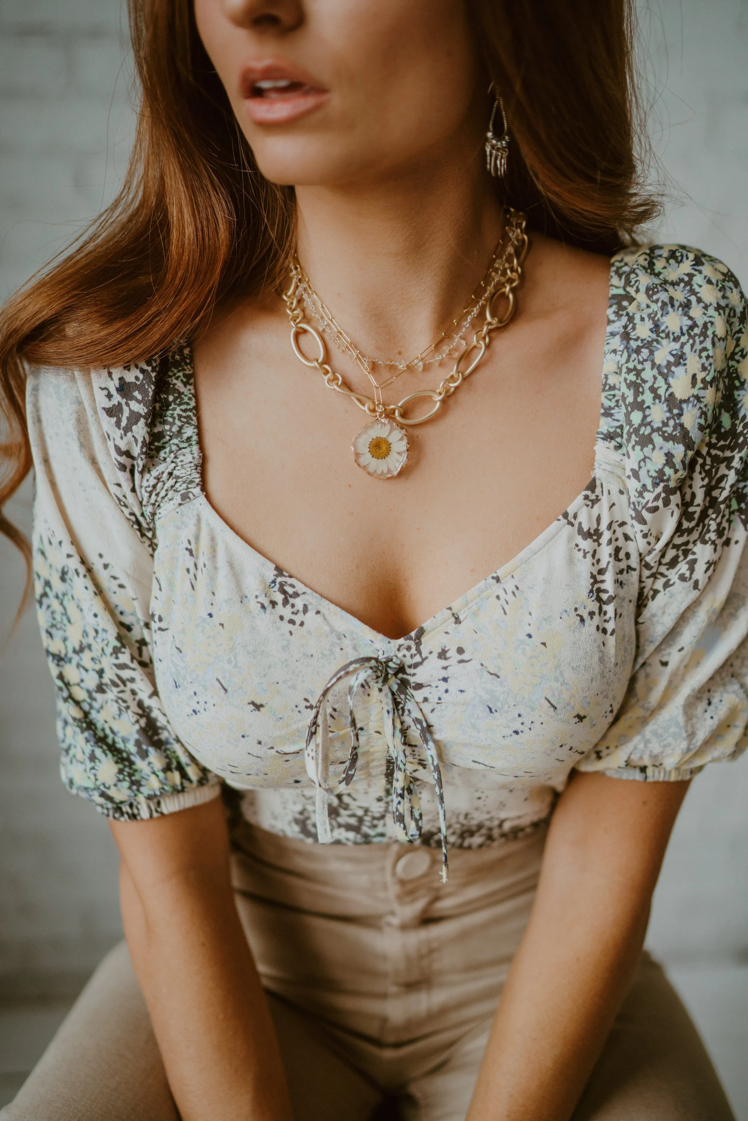 Daisy Necklace Set sold by Goldie Lew product image thumbnail 2