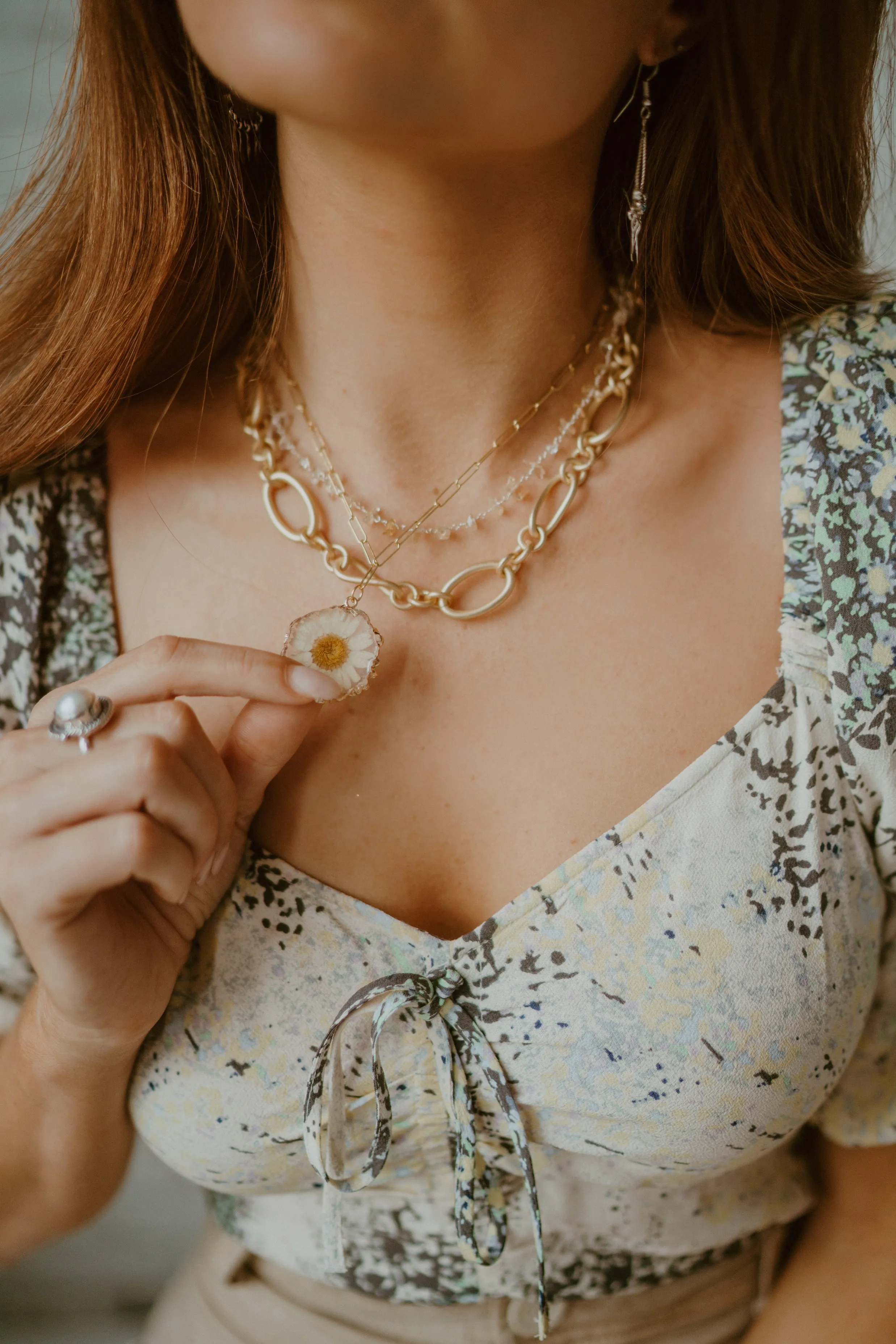 Daisy Necklace Set sold by Goldie Lew