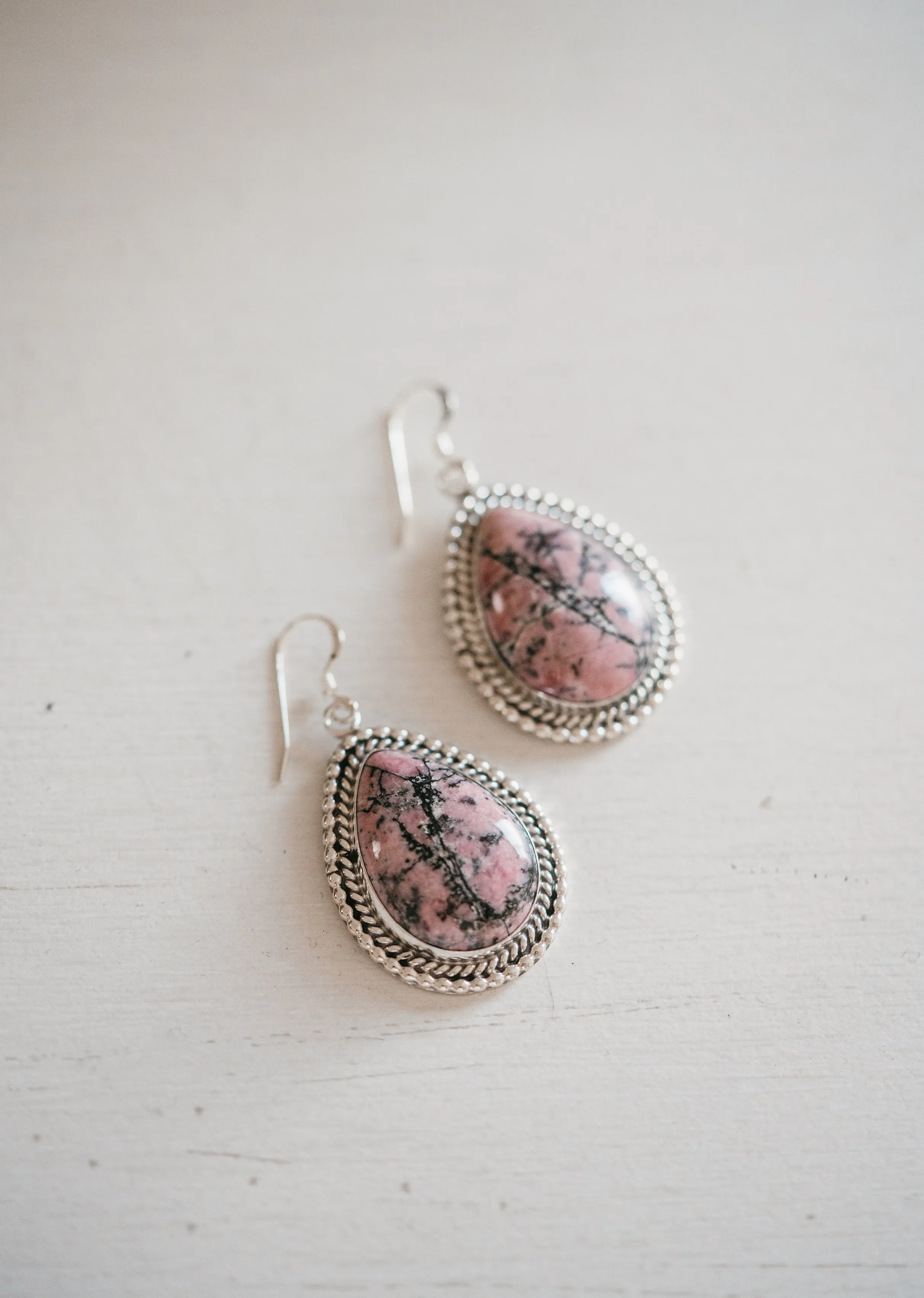 Cassie Earrings | Pink sold by Goldie Lew