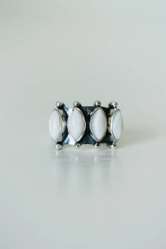 Breanne Ring | White Opal sold by Goldie Lew