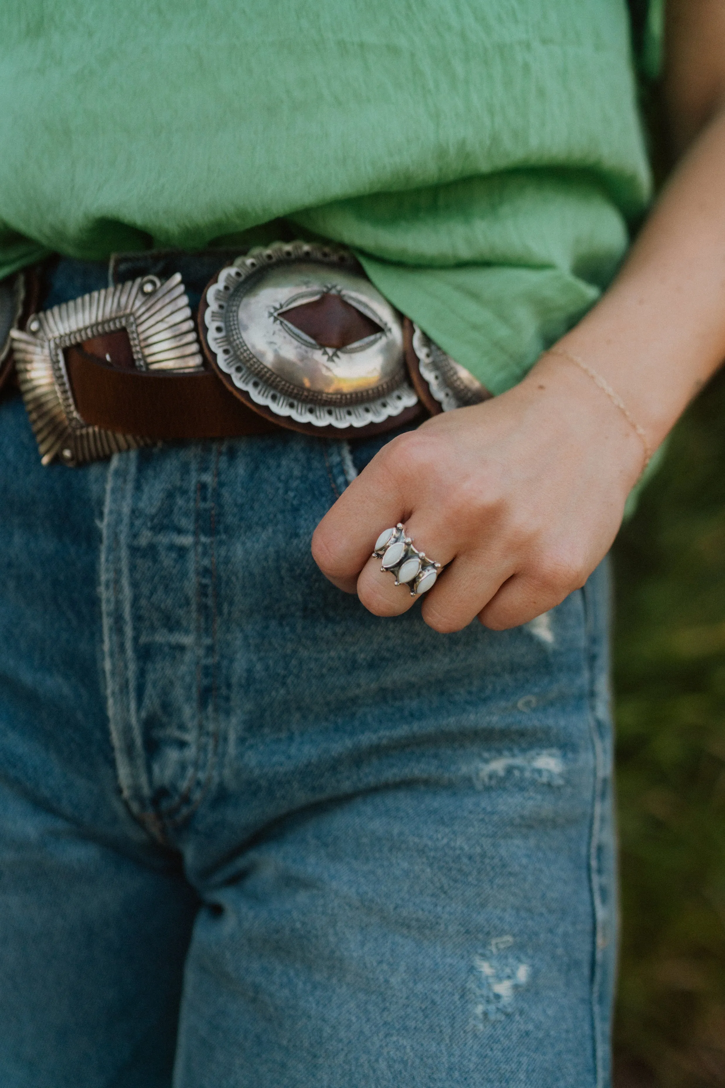 Breanne Ring | White Opal sold by Goldie Lew product image thumbnail 2