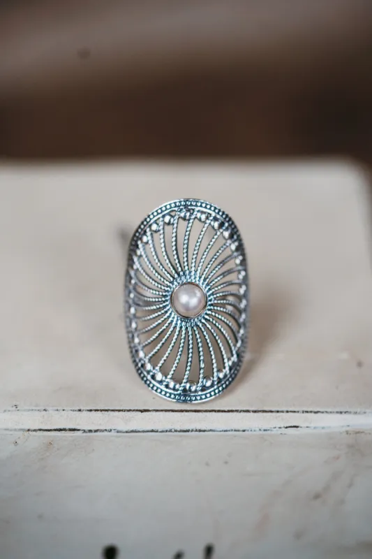 Evie Ring | Fresh Water Pearl sold by Goldie Lew