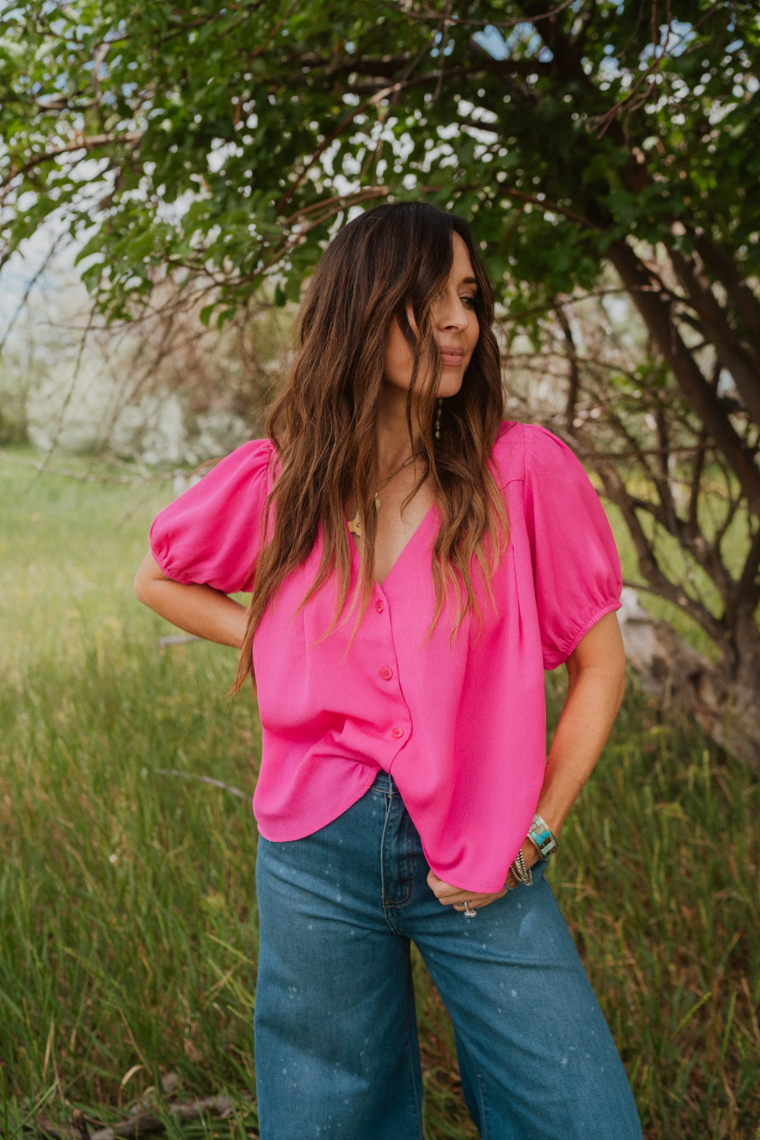 Pink Berry Top sold by Goldie Lew