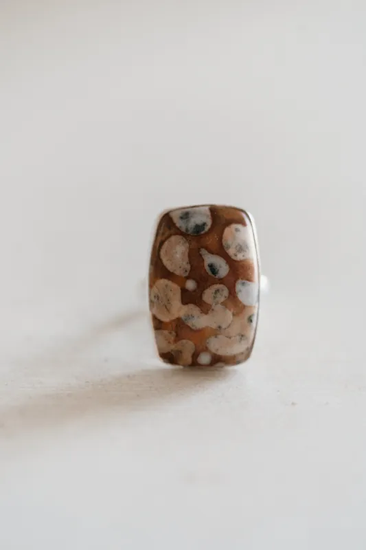 Sedona Ring | Deer Fawn Jasper sold by Goldie Lew